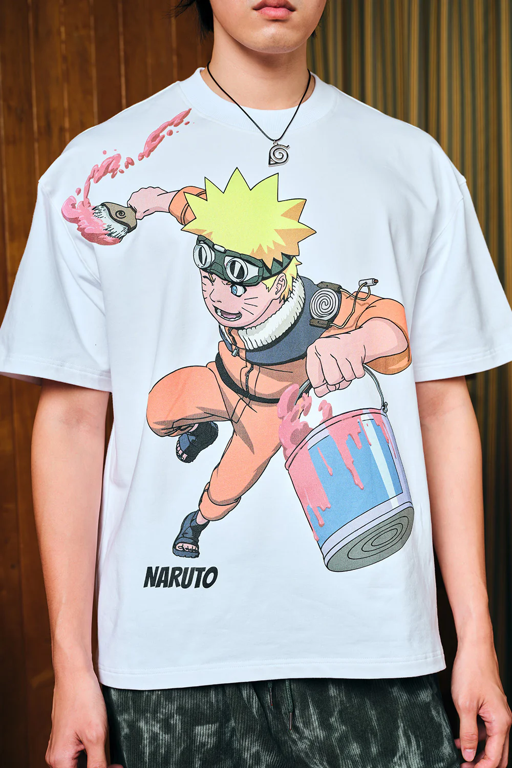 Spray Of Fire Oversized T-shirt - Image 3