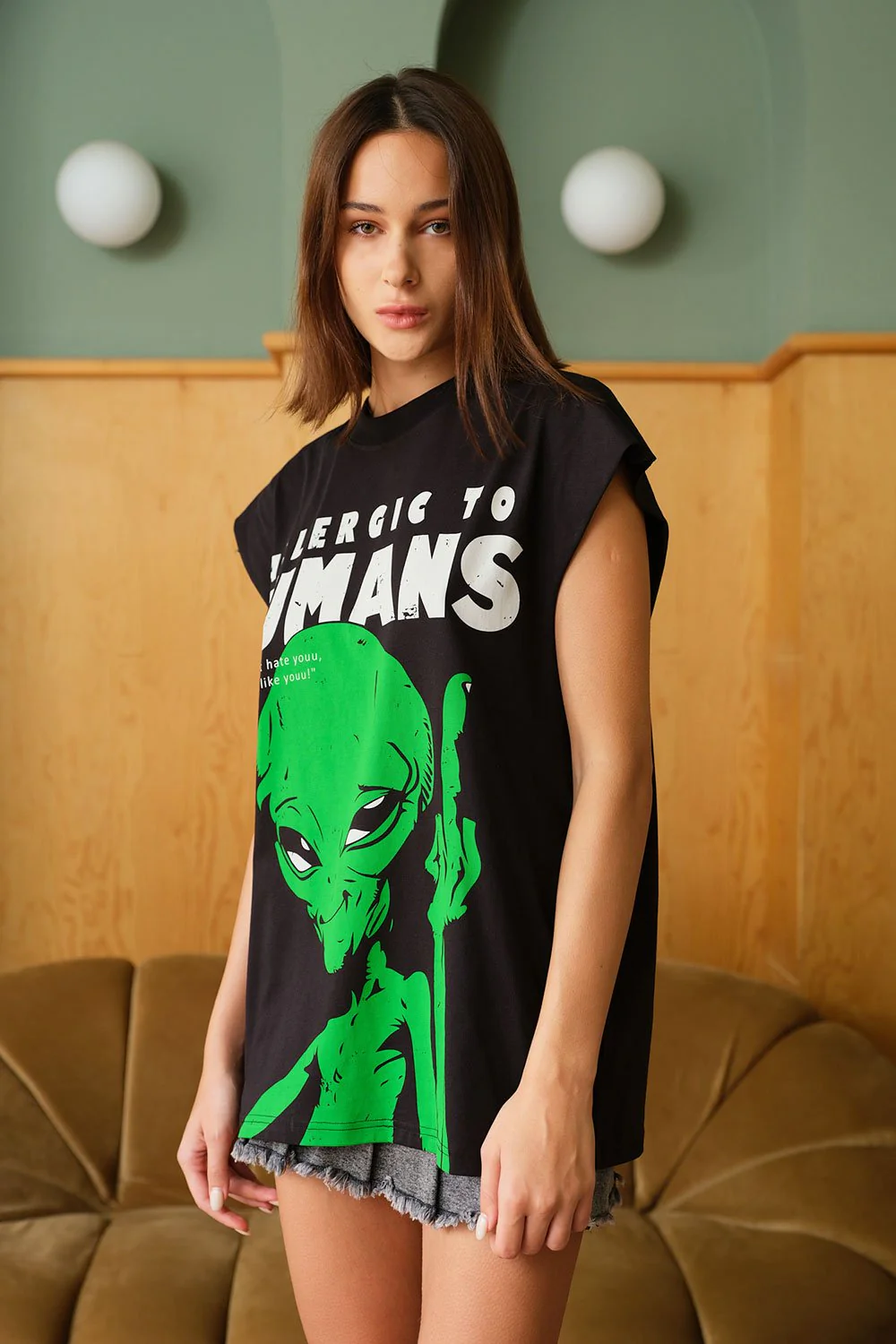 Allergic To Humans Oversized Tank - Image 3