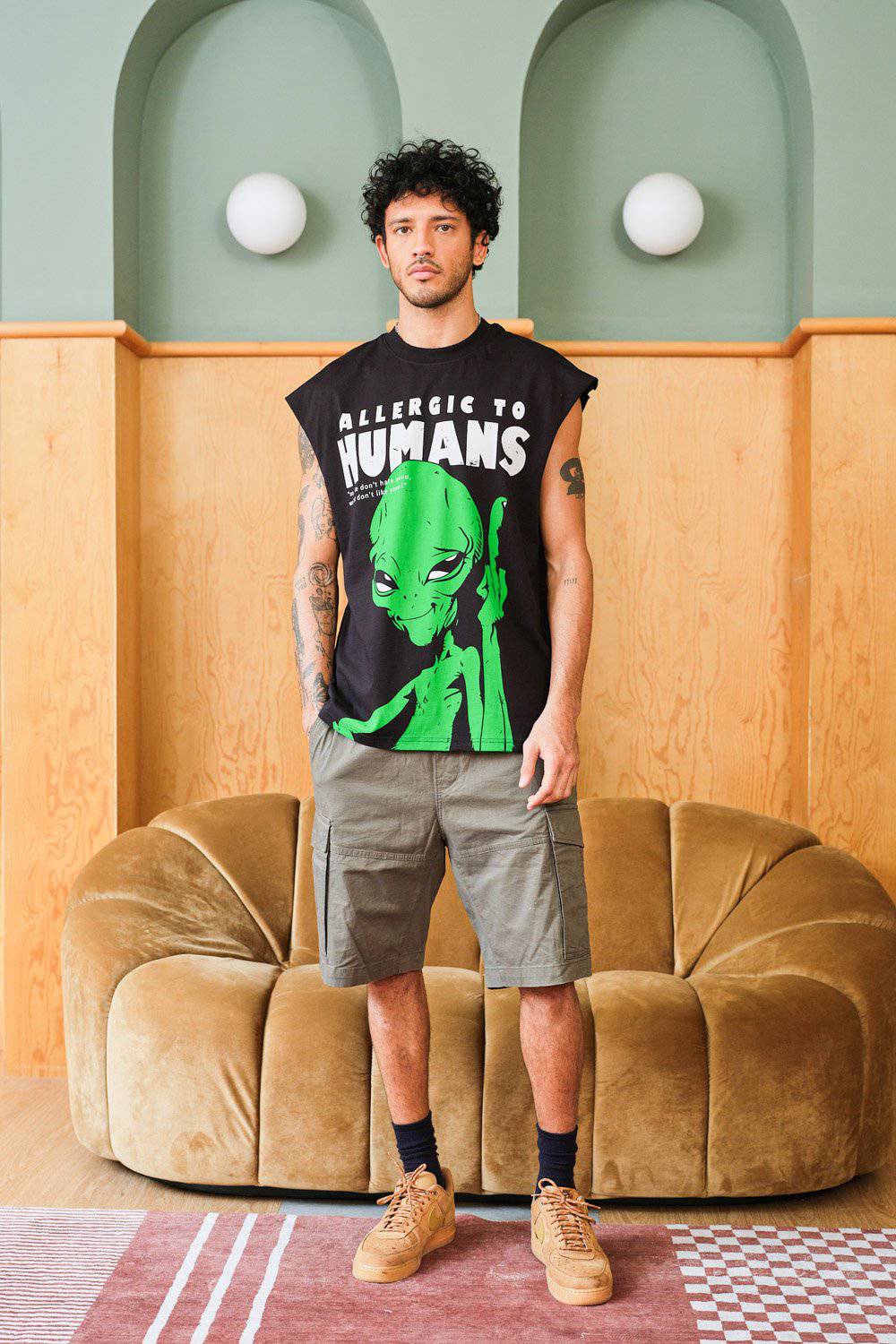 Allergic To Humans Oversized Tank - Image 5