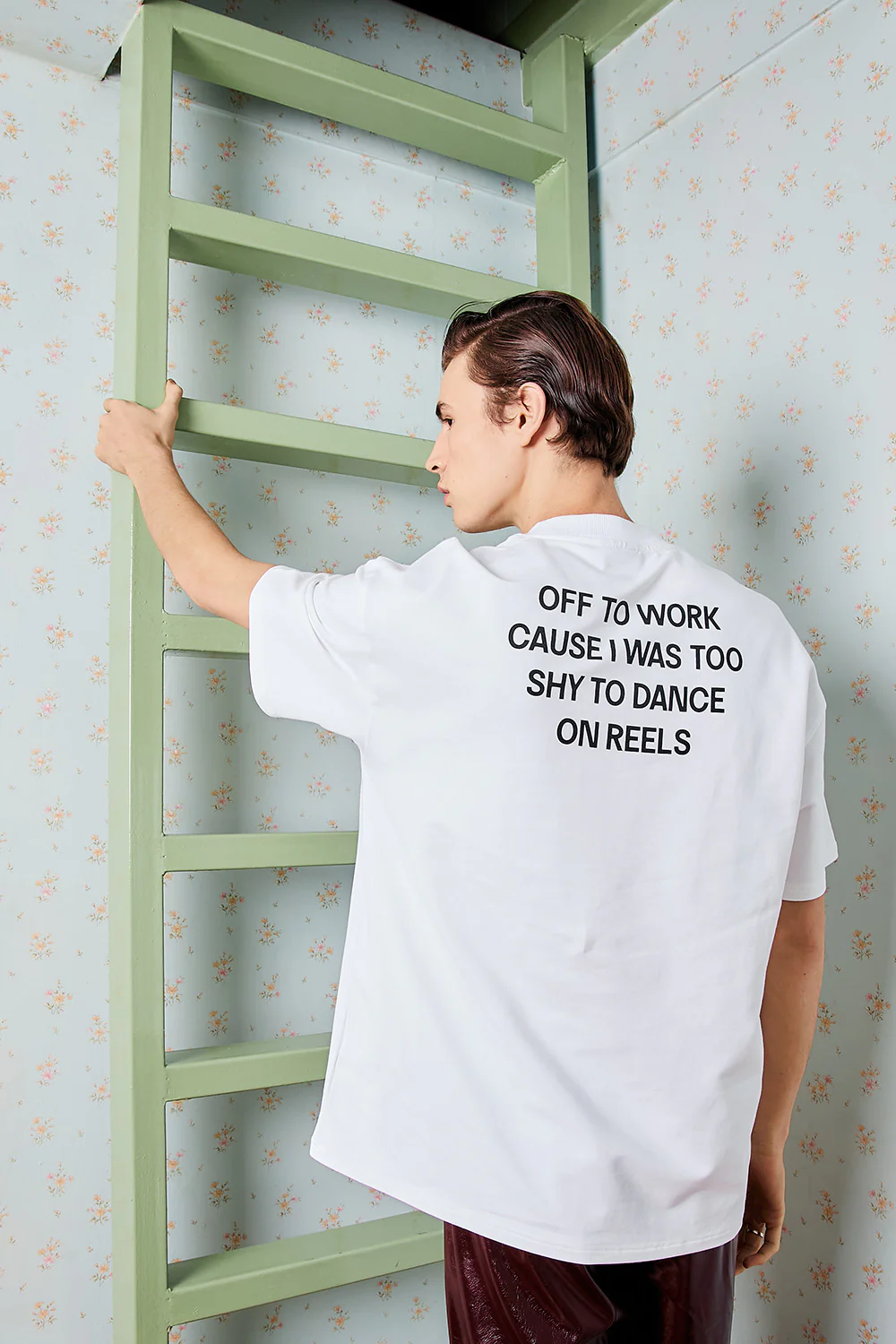 Anti-Reel Club White Oversized T-Shirt - Image 3