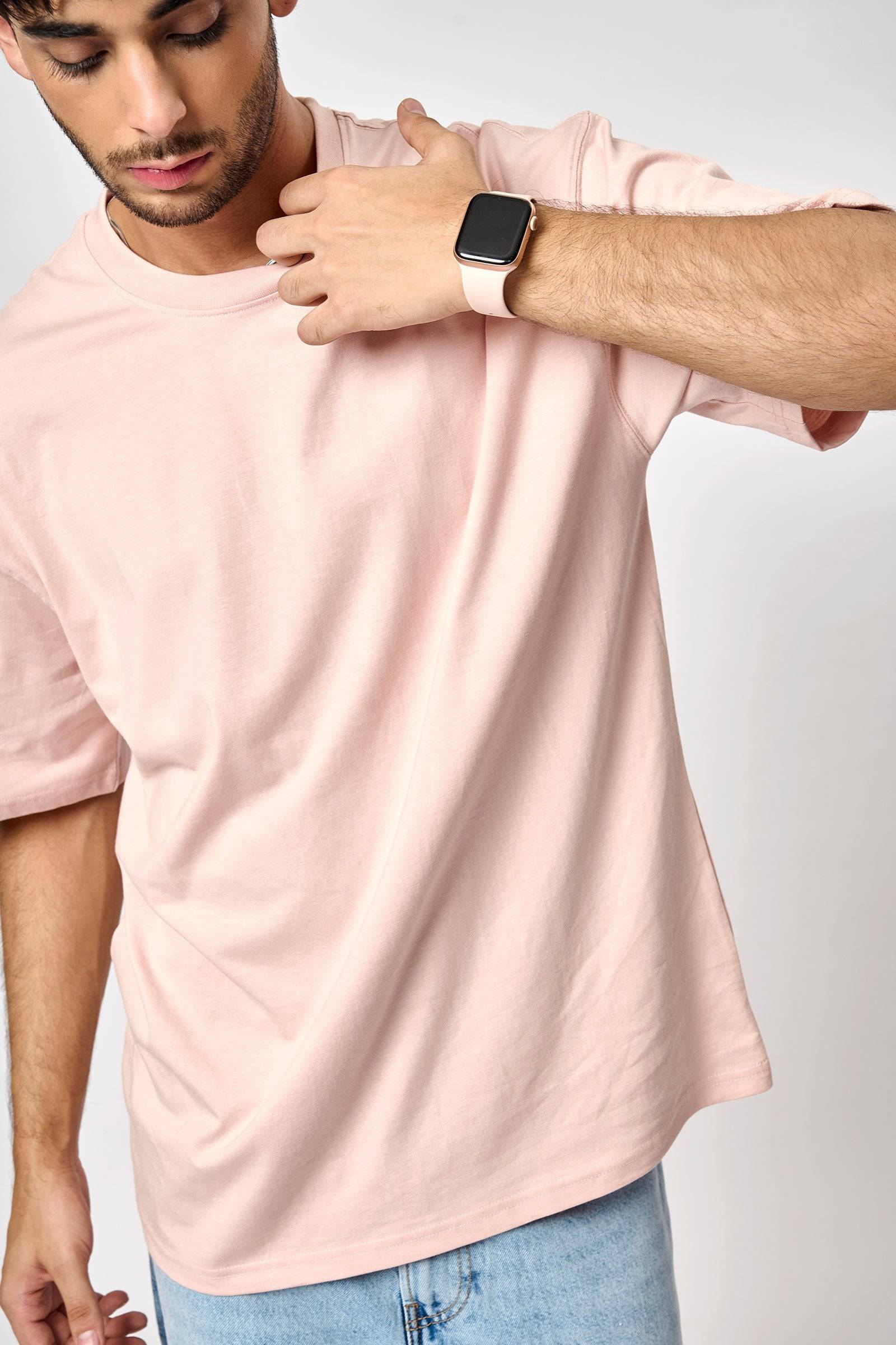 Barely Pink Heavyweight Oversized T-shirt - Image 10