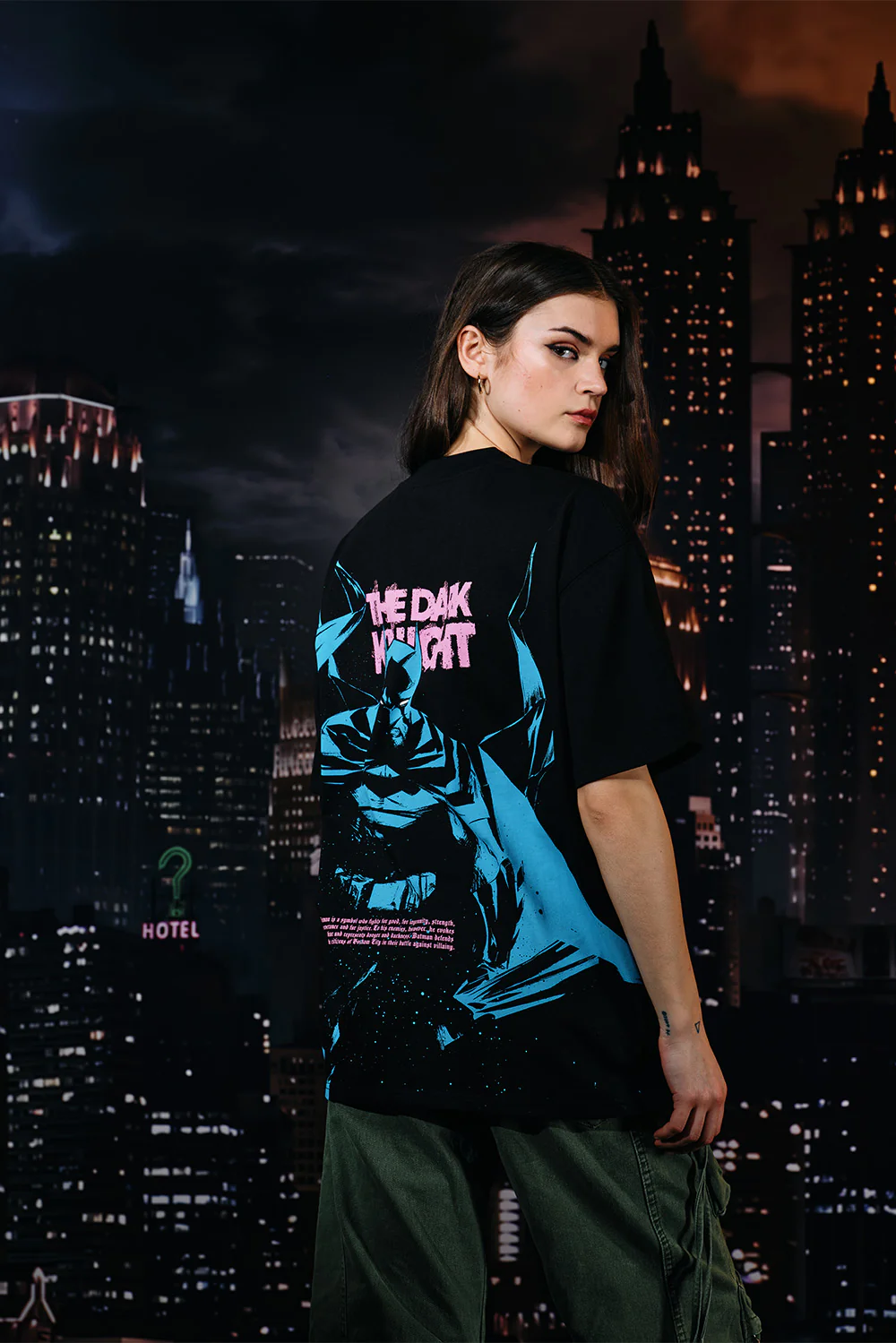 Bat In Dark Oversized T-shirt - Image 12