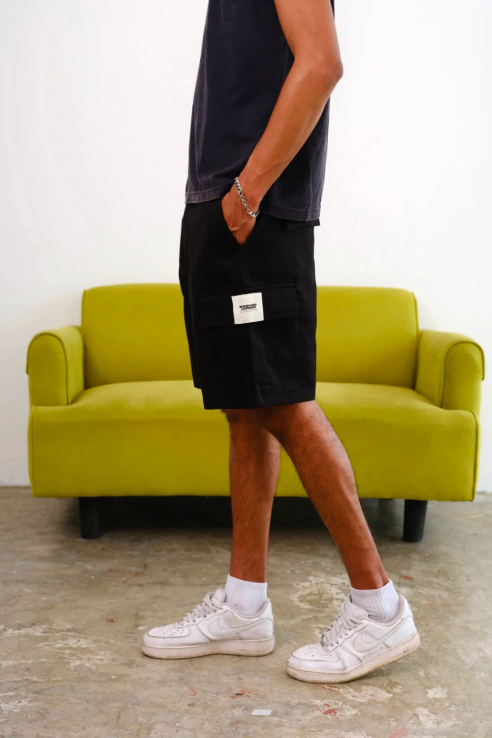 Black Authentic Utility Shorts - Image 2