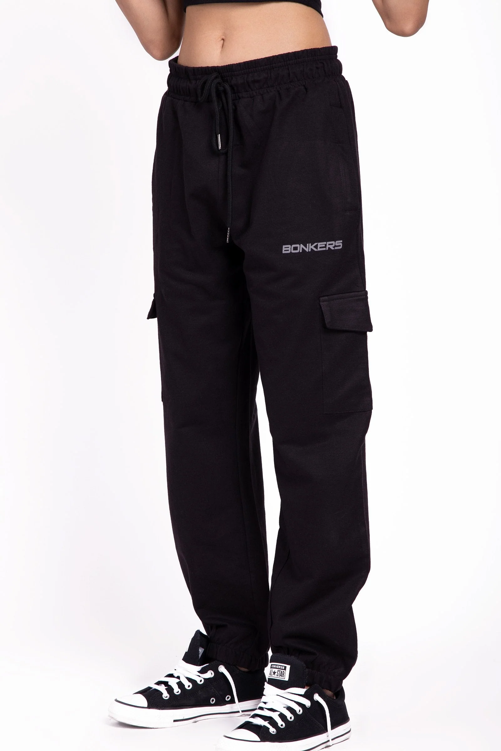 Black Cargo Pants - Image 3
