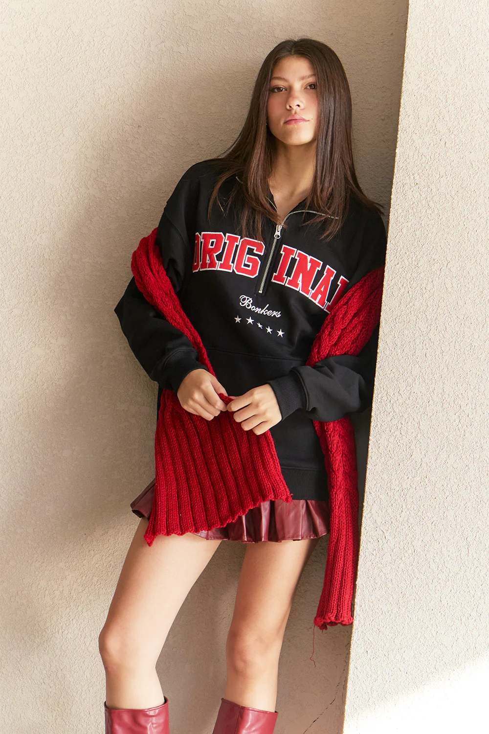 Black Core Half-Zip Sweatshirt - Image 4