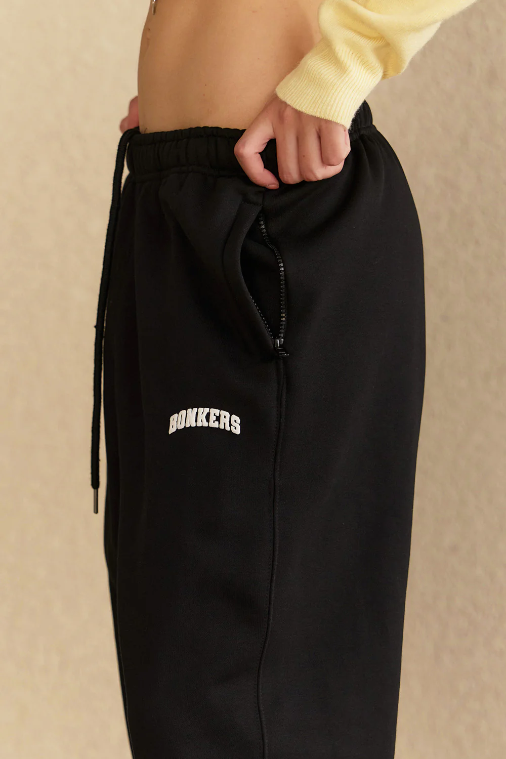 Black Cuffed Joggers - Image 3