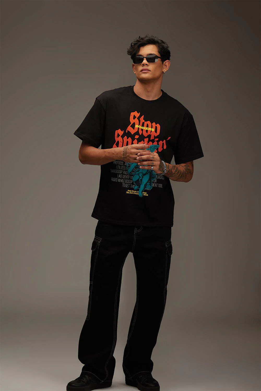 Black Cupid Oversized T-shirt - Image 10