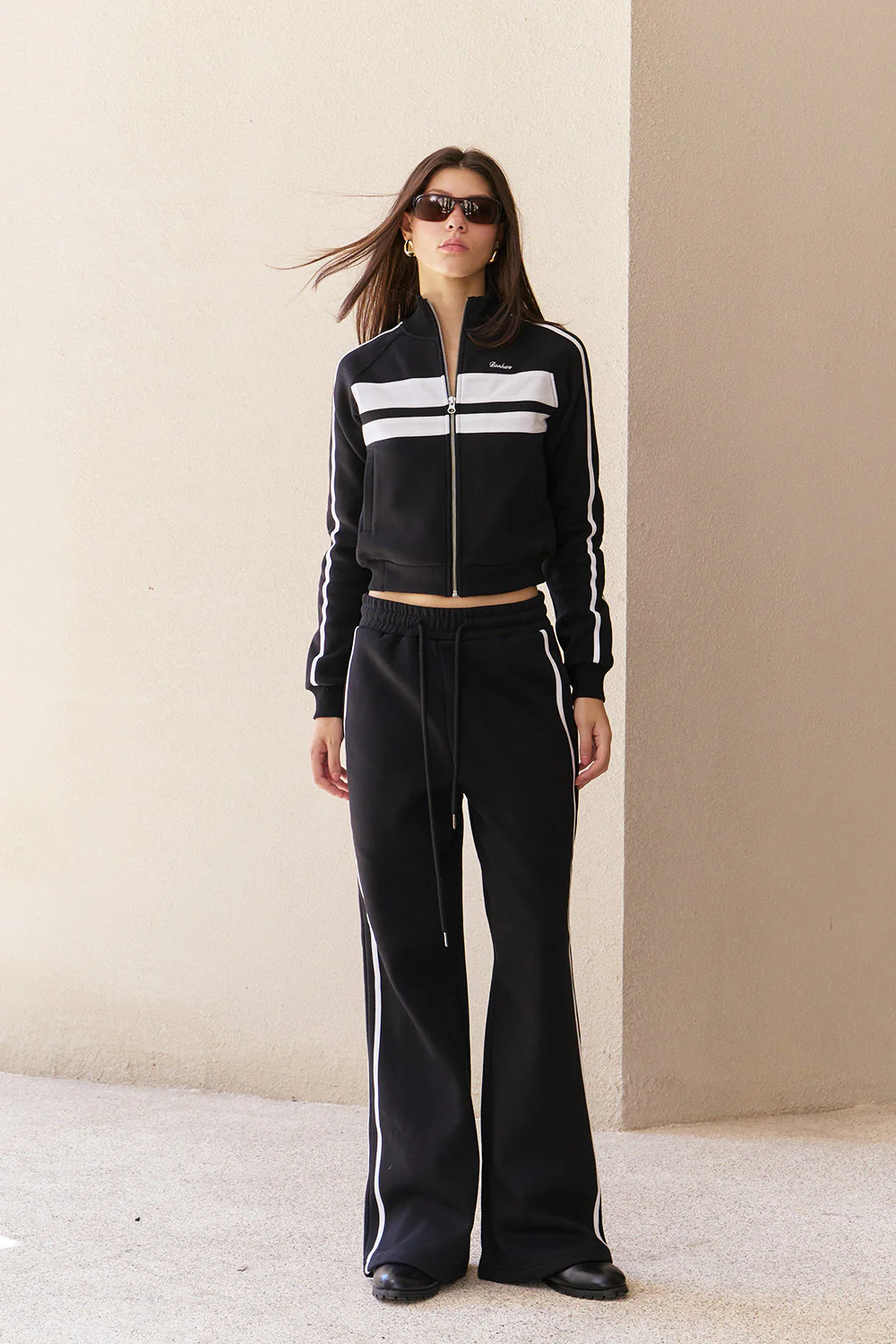 Black Dual Stripe Jacket - Image 5
