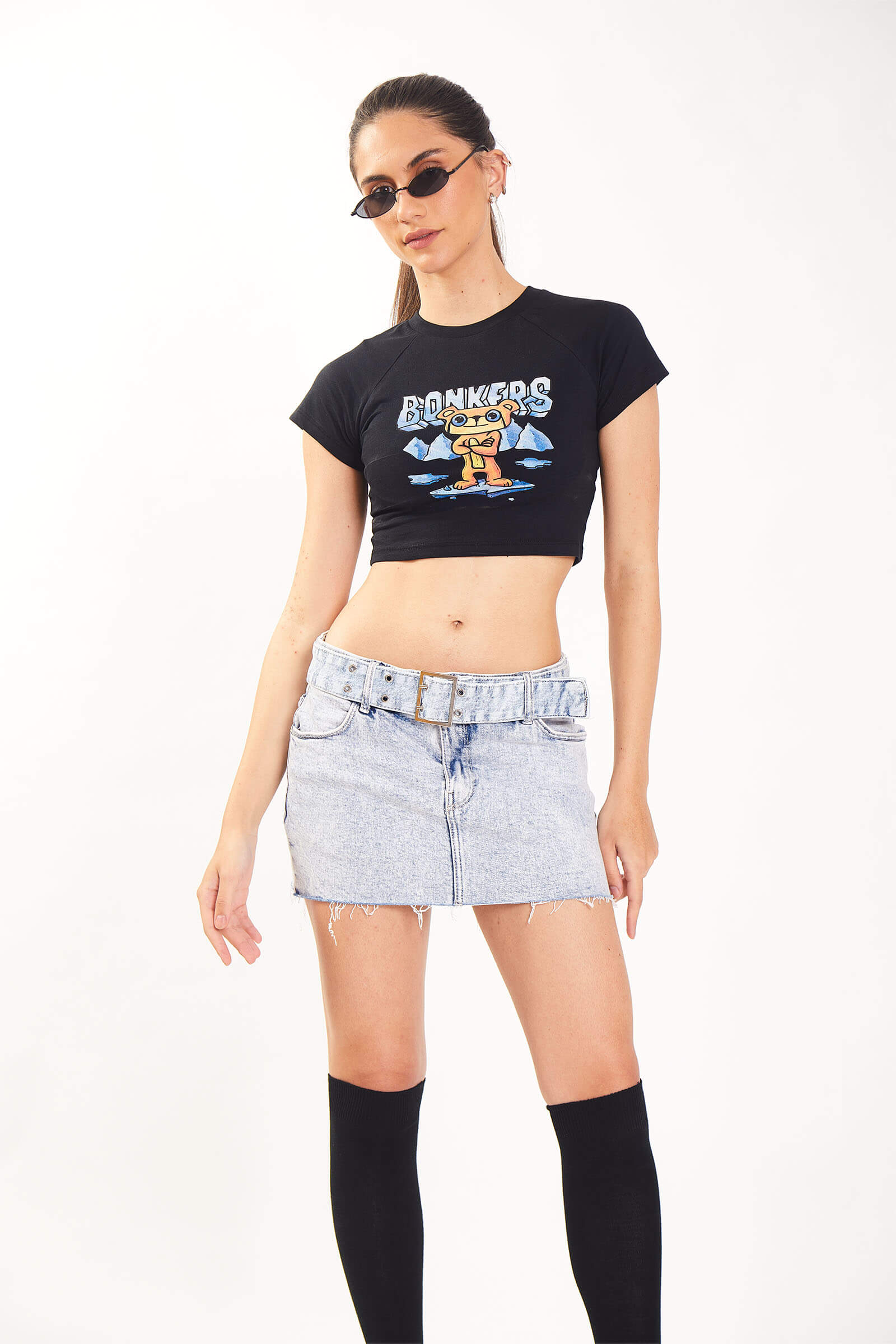 Black Frosty Baby Tee - Image 2