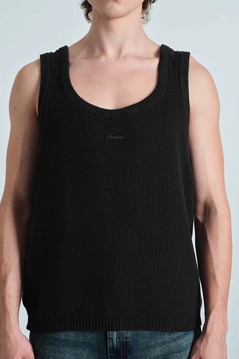 Black Knit Tank - Image 3
