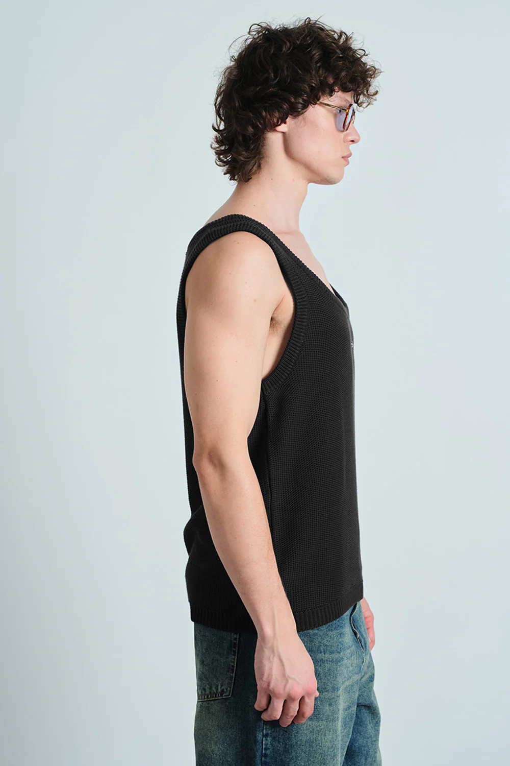Black Knit Tank - Image 4
