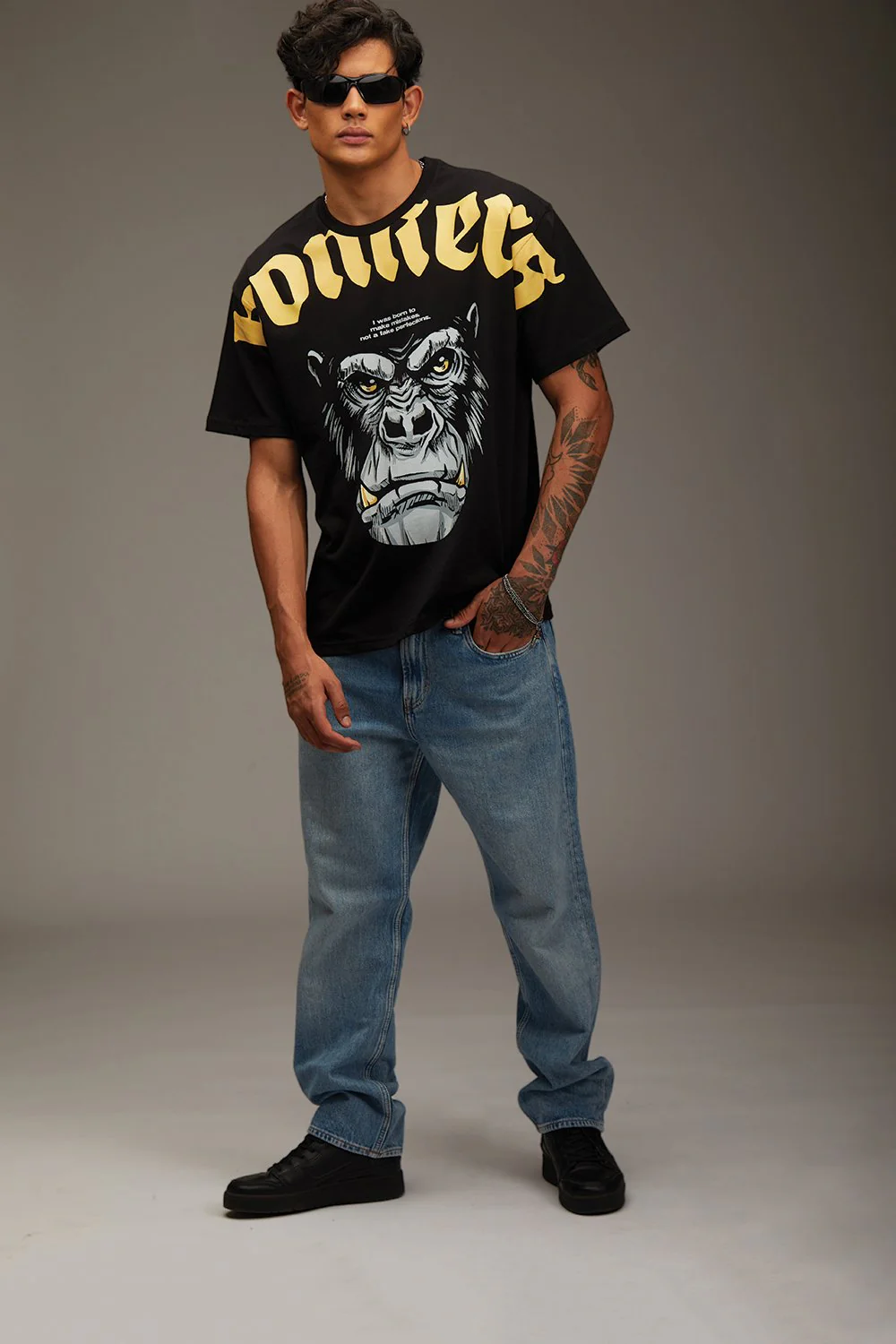 Black Kong Oversized T-shirt - Image 7