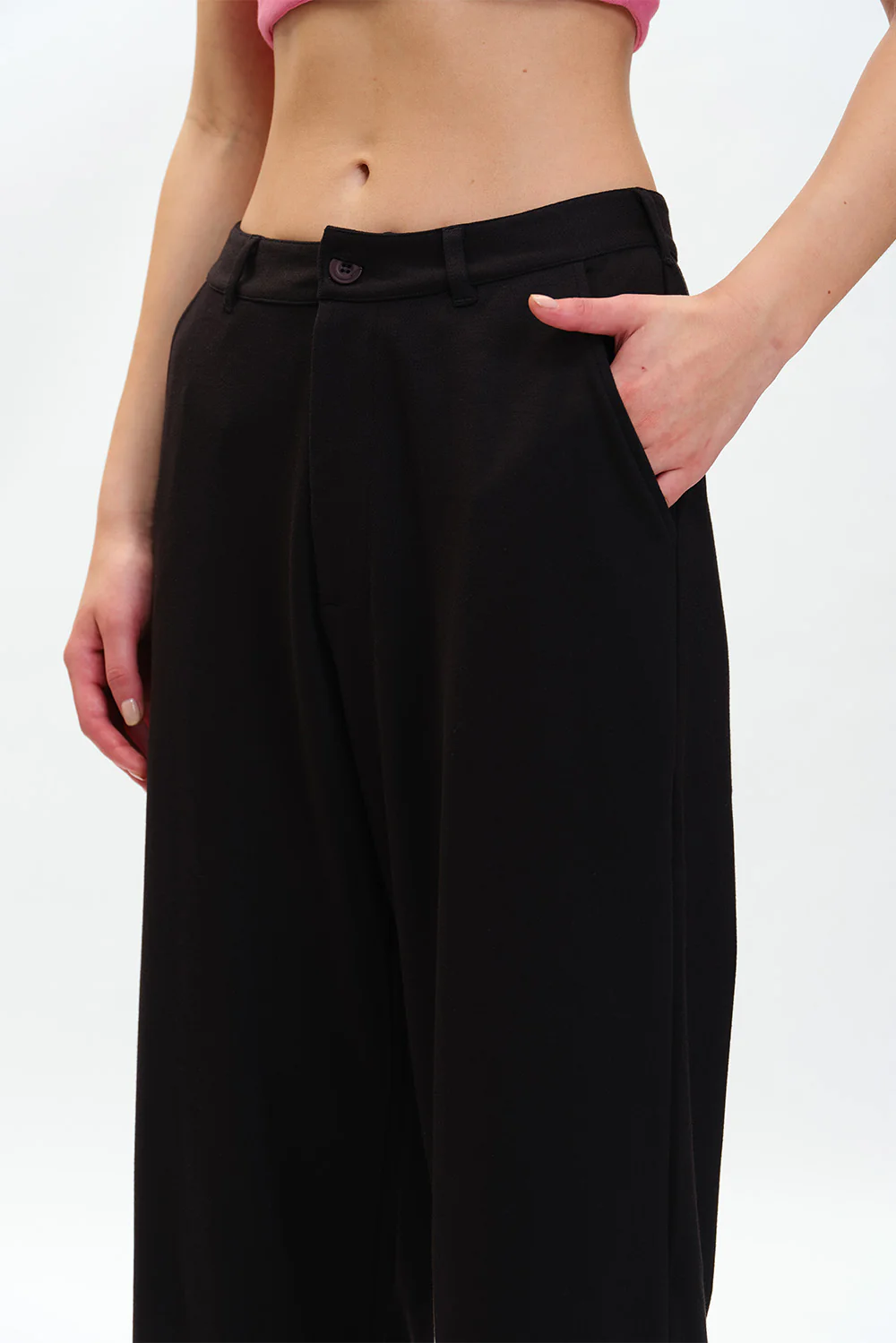 Black Loose Fit Trousers - Image 3