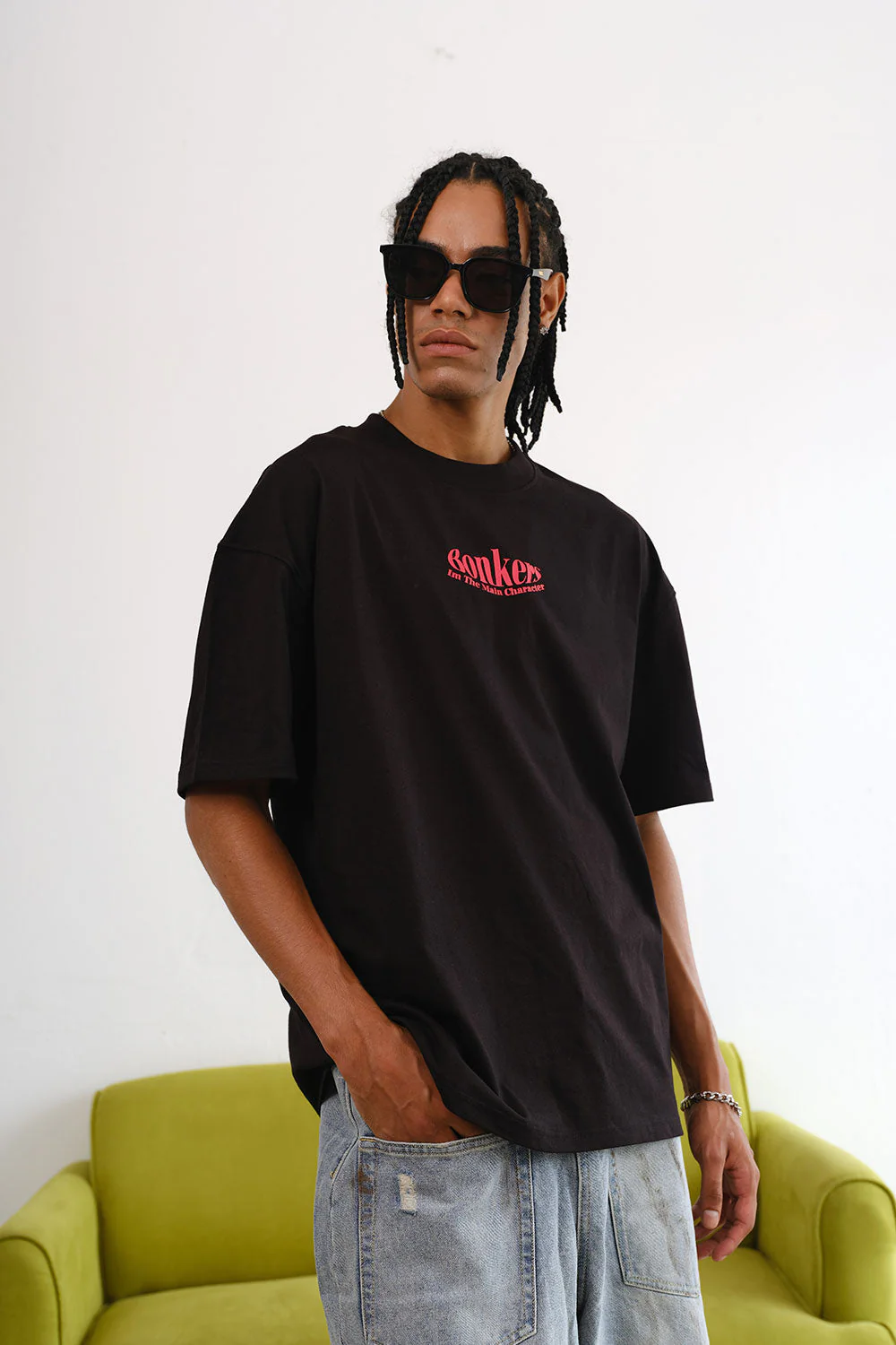 Black Main Character Oversized T-Shirt - Image 7