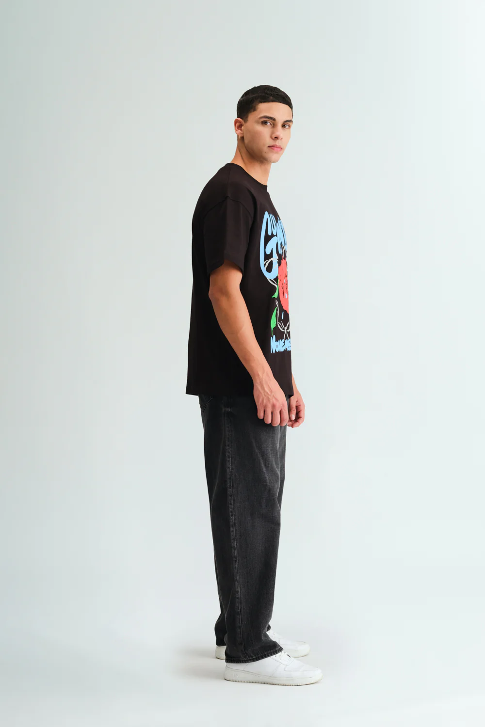 Black November Rain Oversized T-shirt - Image 6