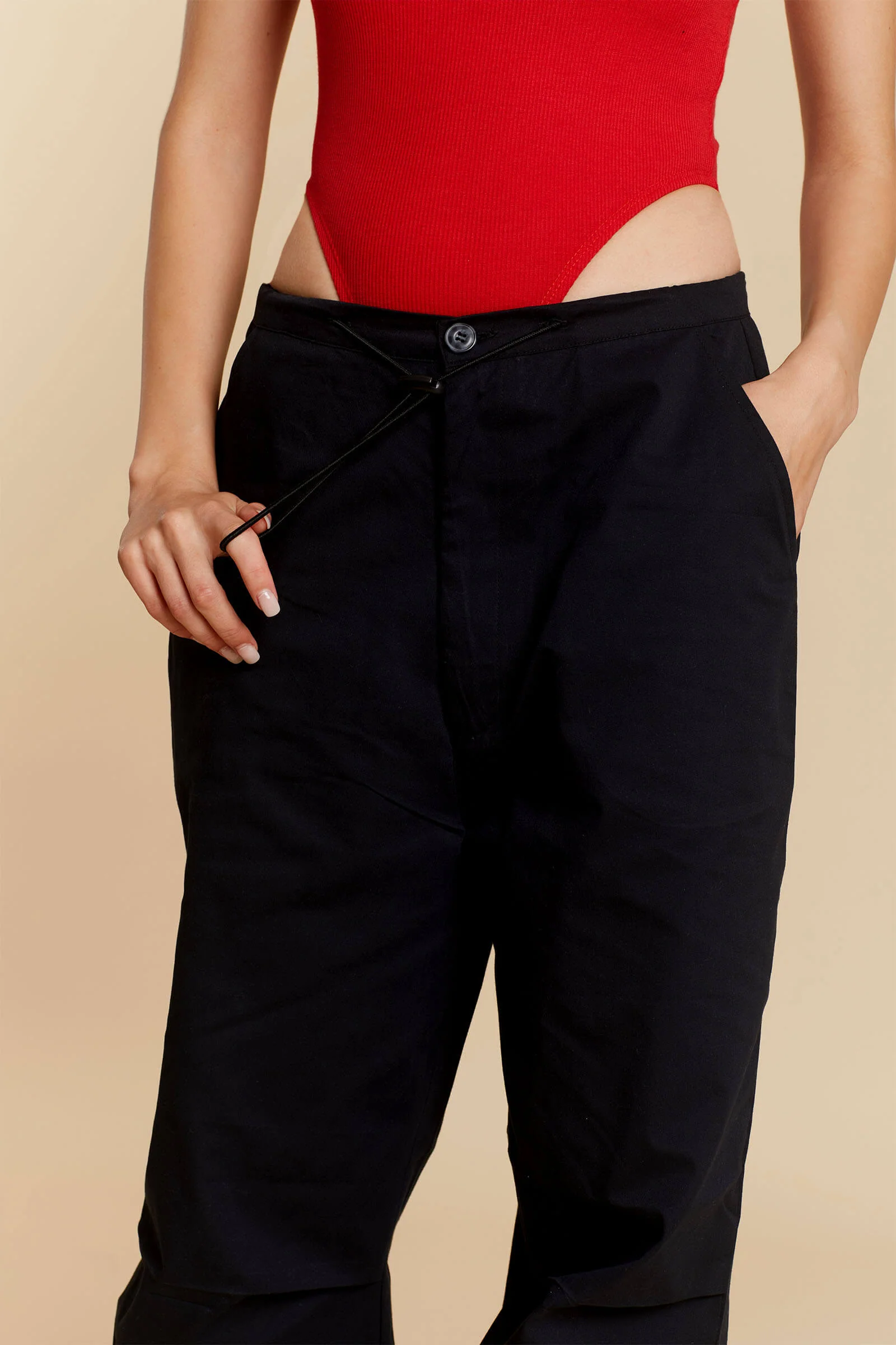 Black Parachute Pants - Image 3