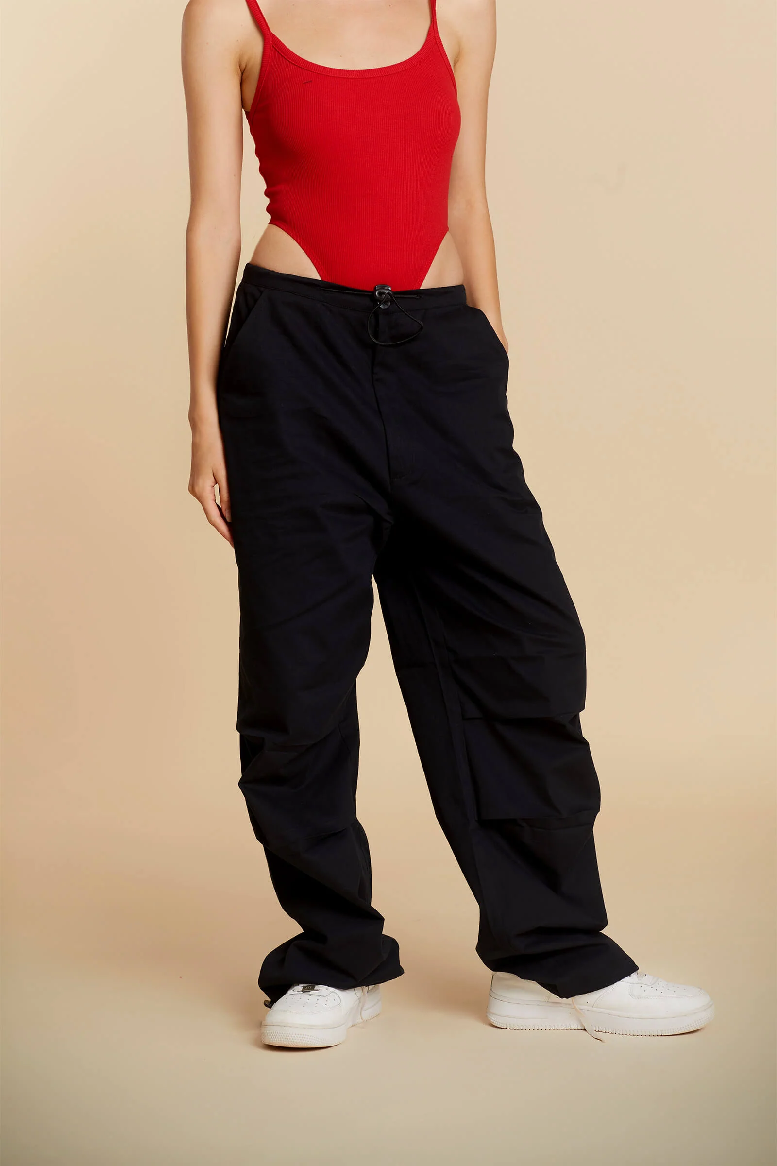 Black Parachute Pants - Image 8
