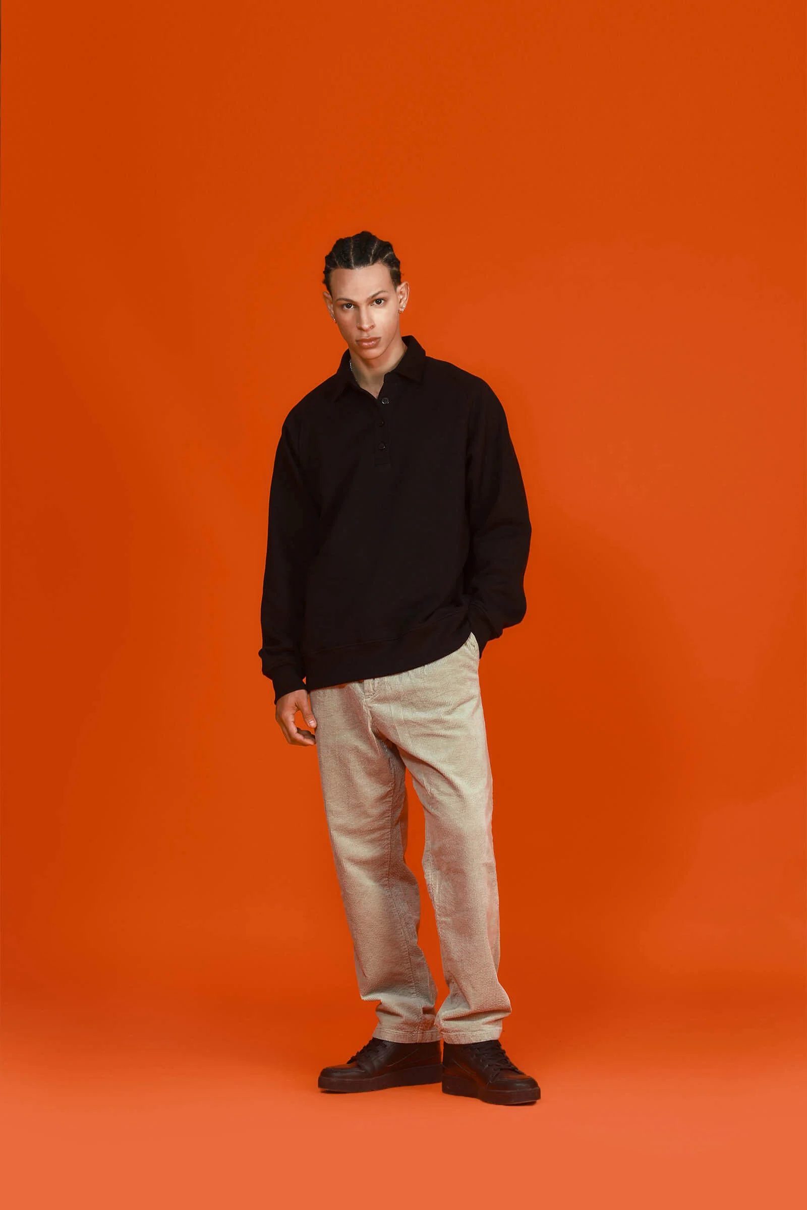 Black Polo Sweatshirt - Image 4