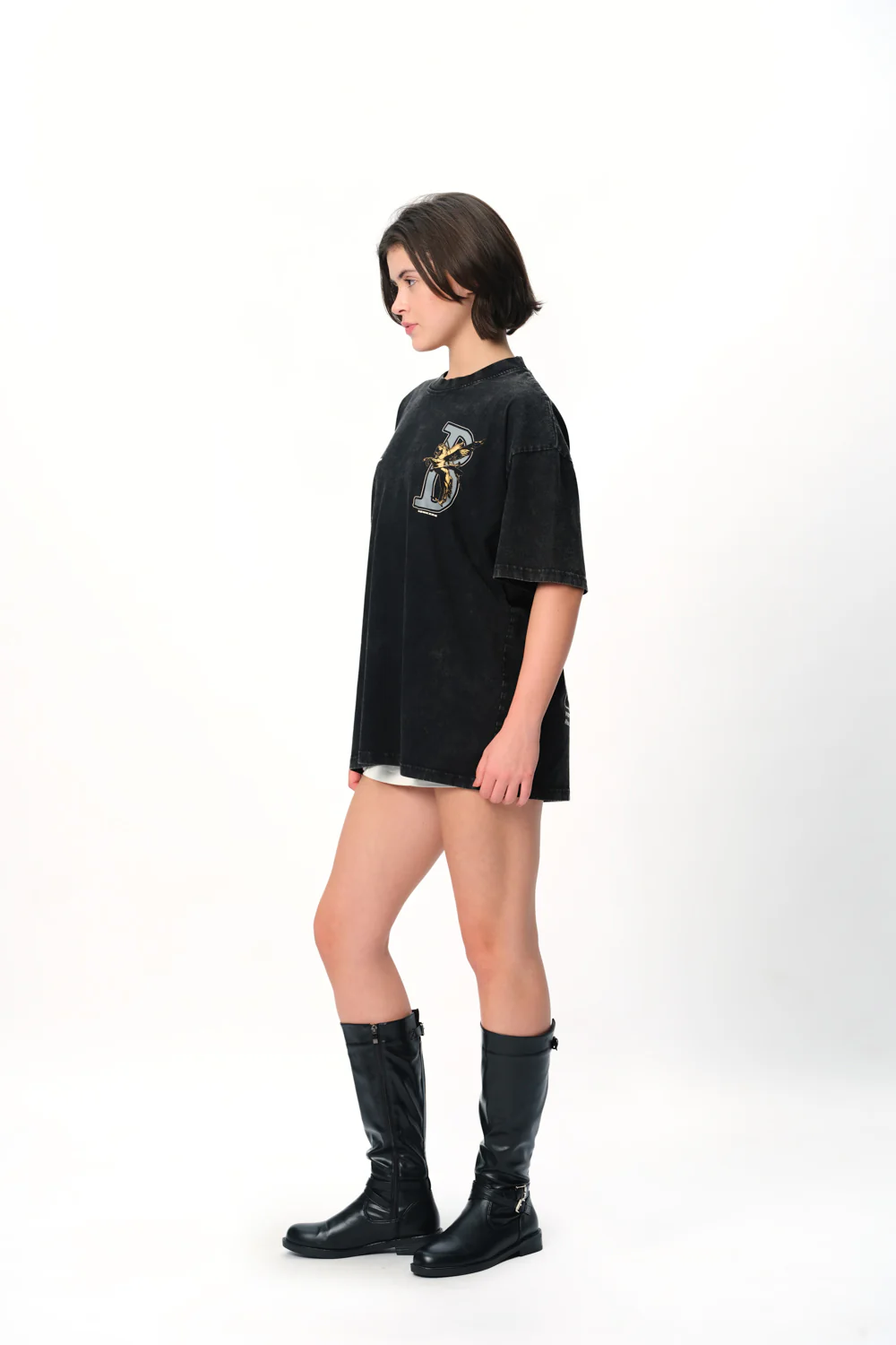 Black Rise To Power Premium Oversized T-shirt - Image 6