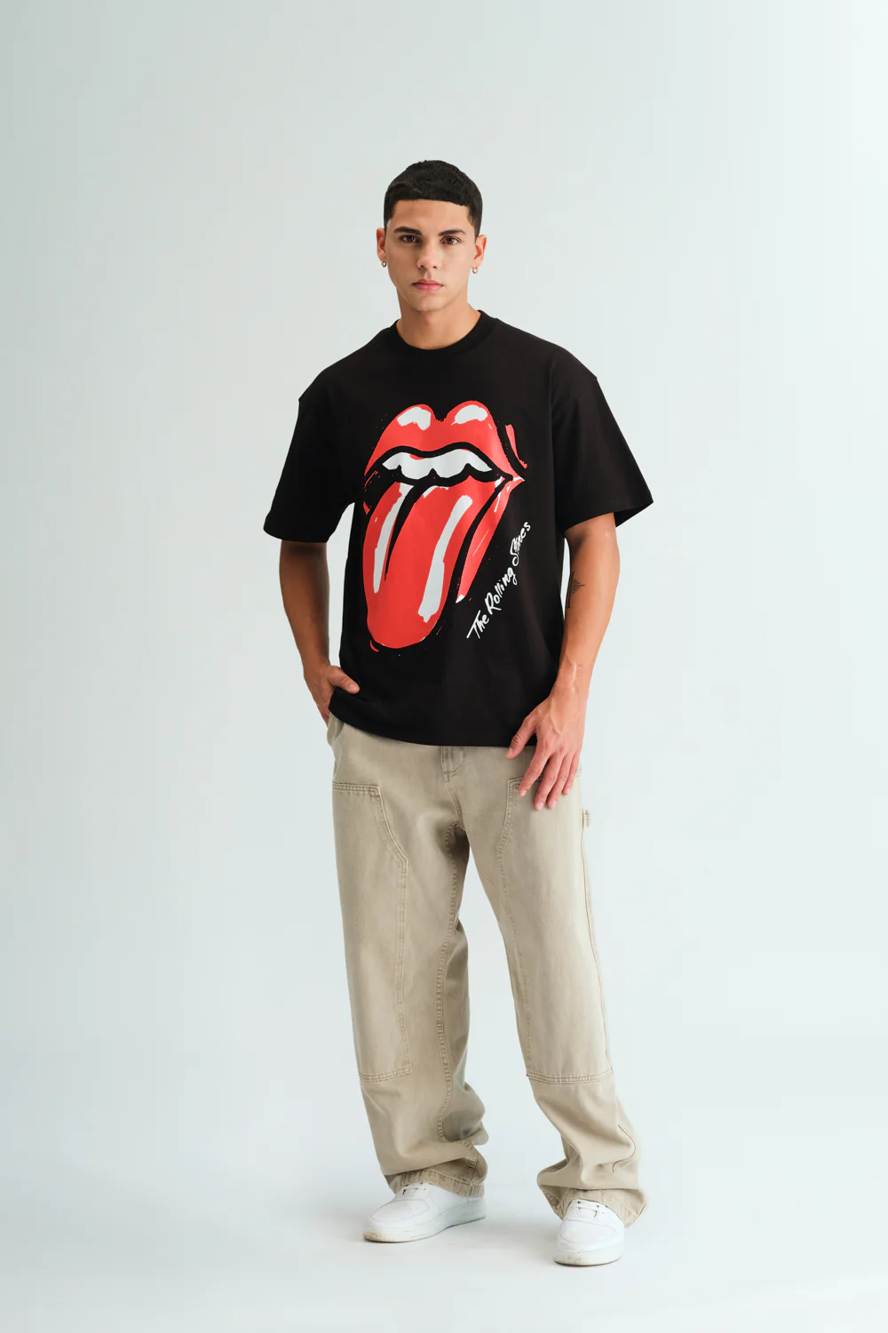 Black Rolling Stones Oversized T-shirt - Image 6