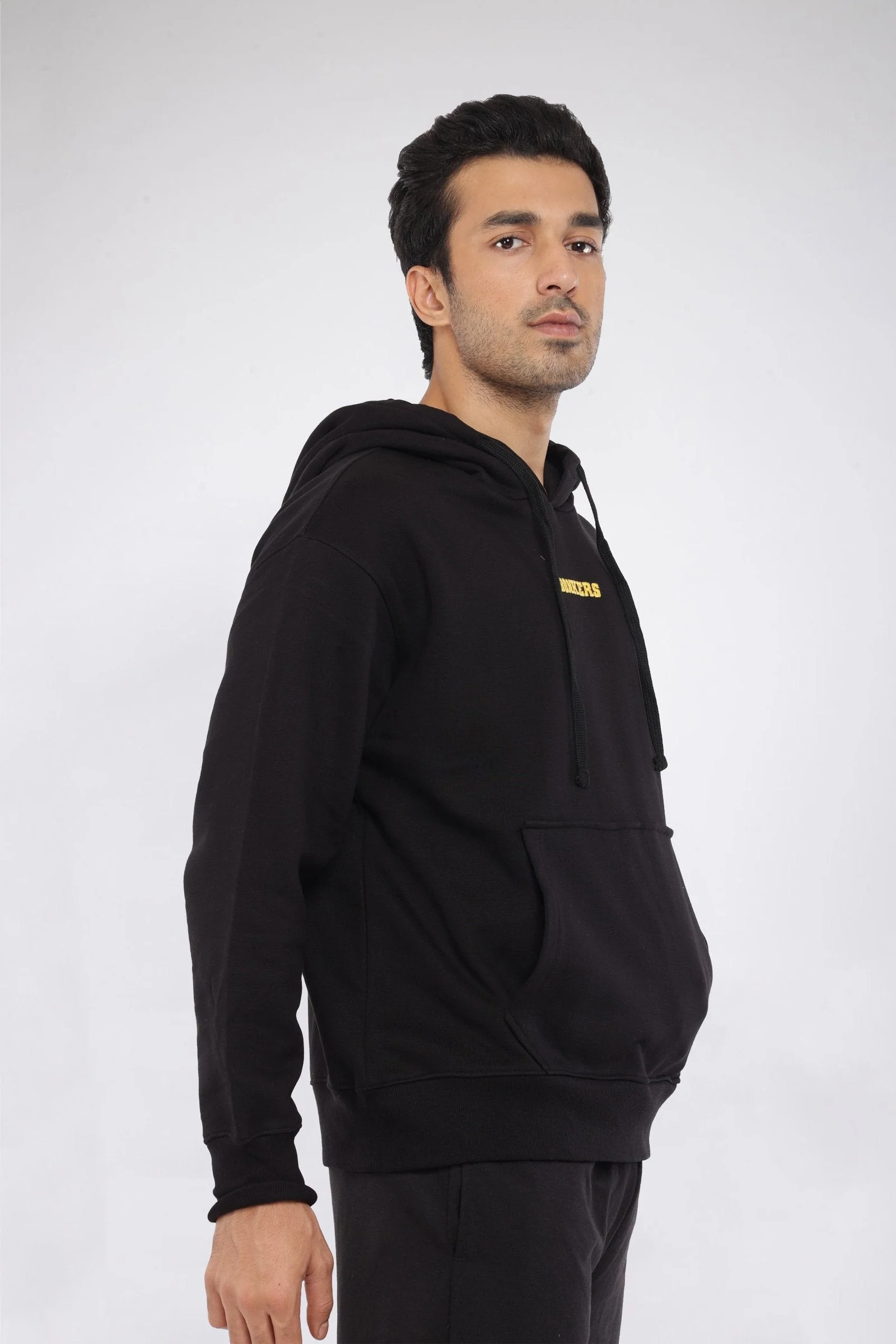 Black Signature Oversized Heavyweight Hoodie (Fleece) - Image 4
