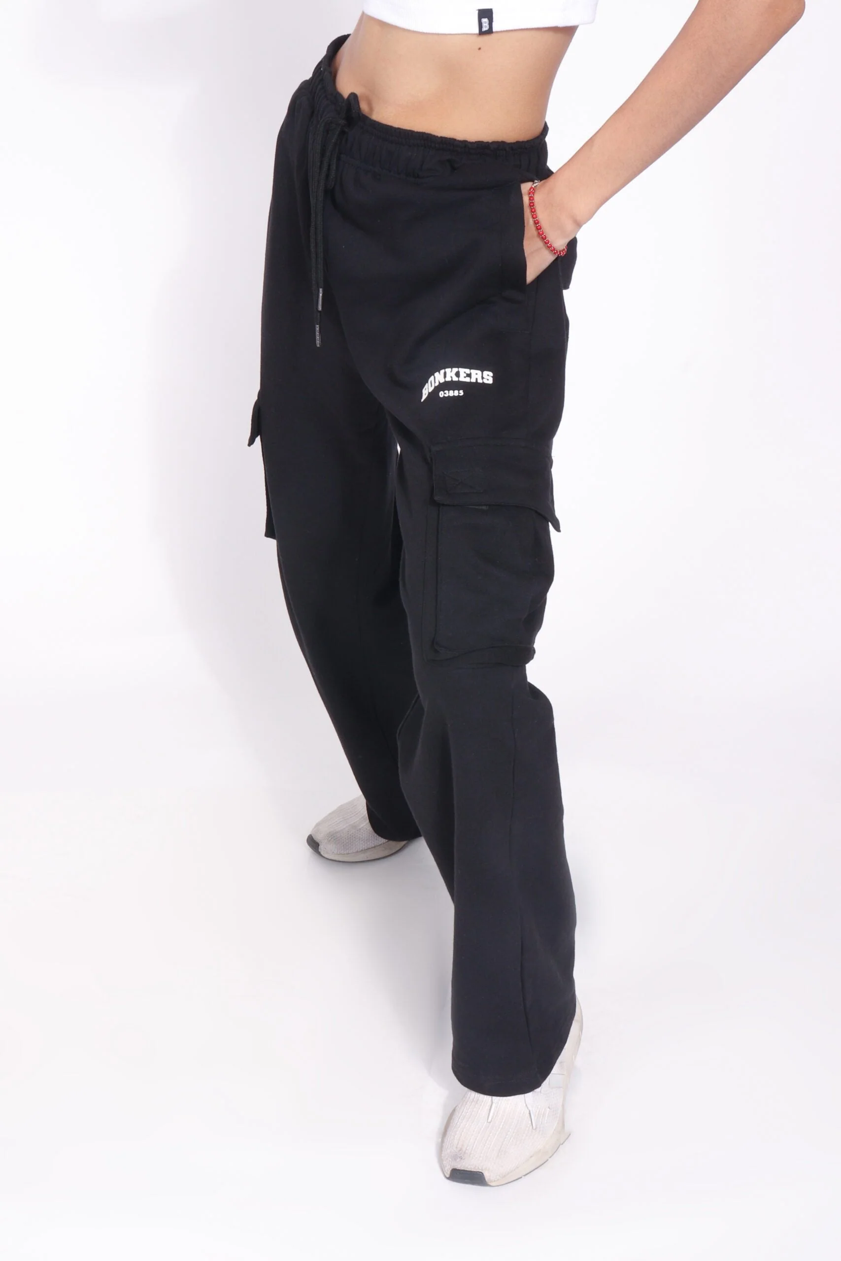 Black Utility Straight Fit Pant - Image 3