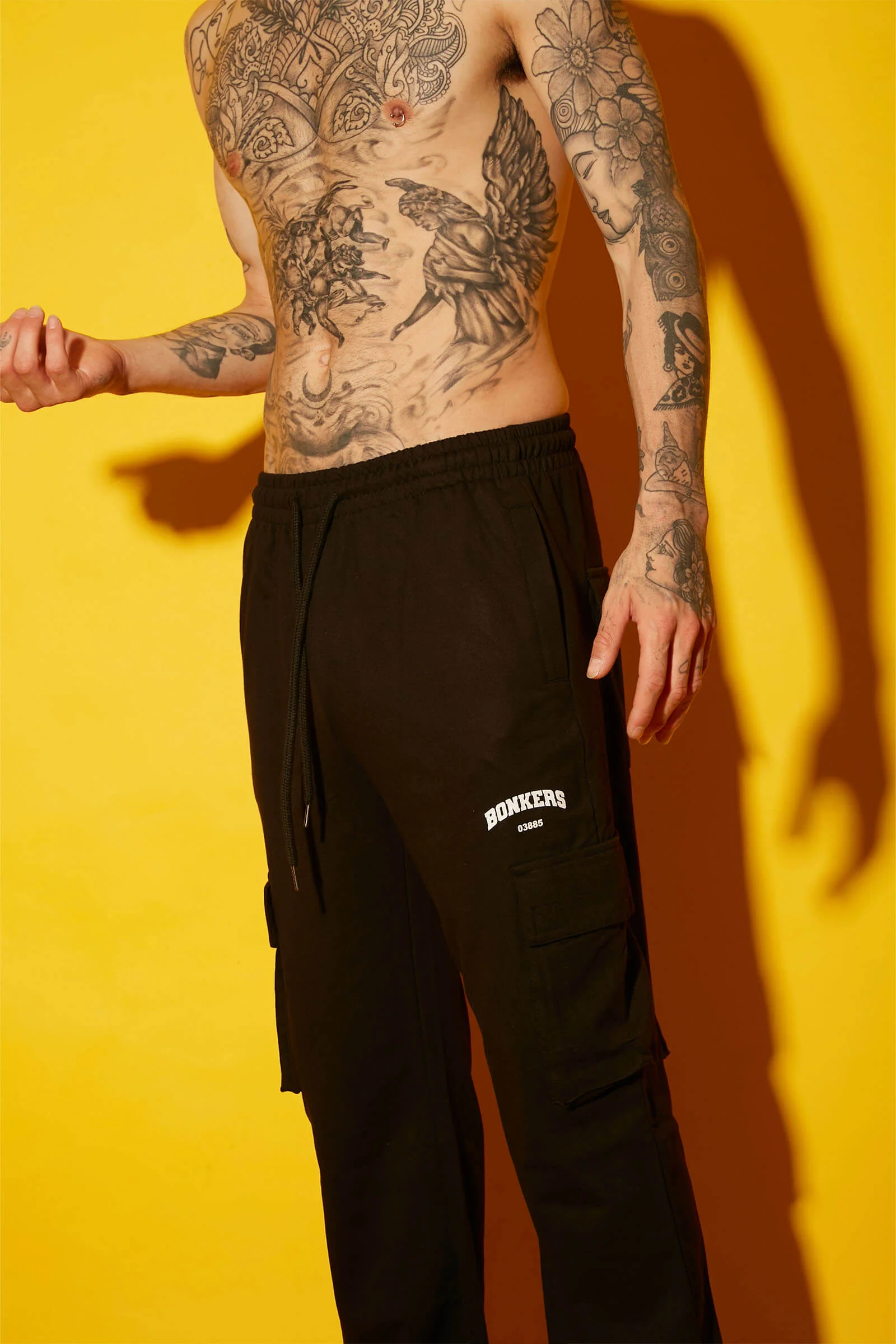 Black Utility Straight Fit Pant - Image 4