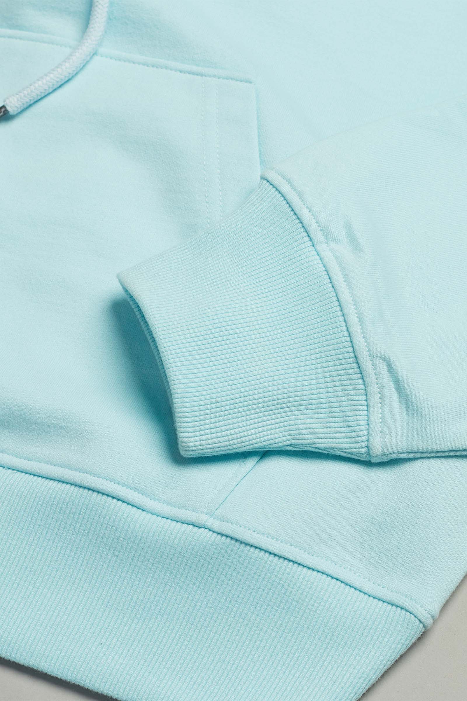 Blue Crop Hoodie - Image 3