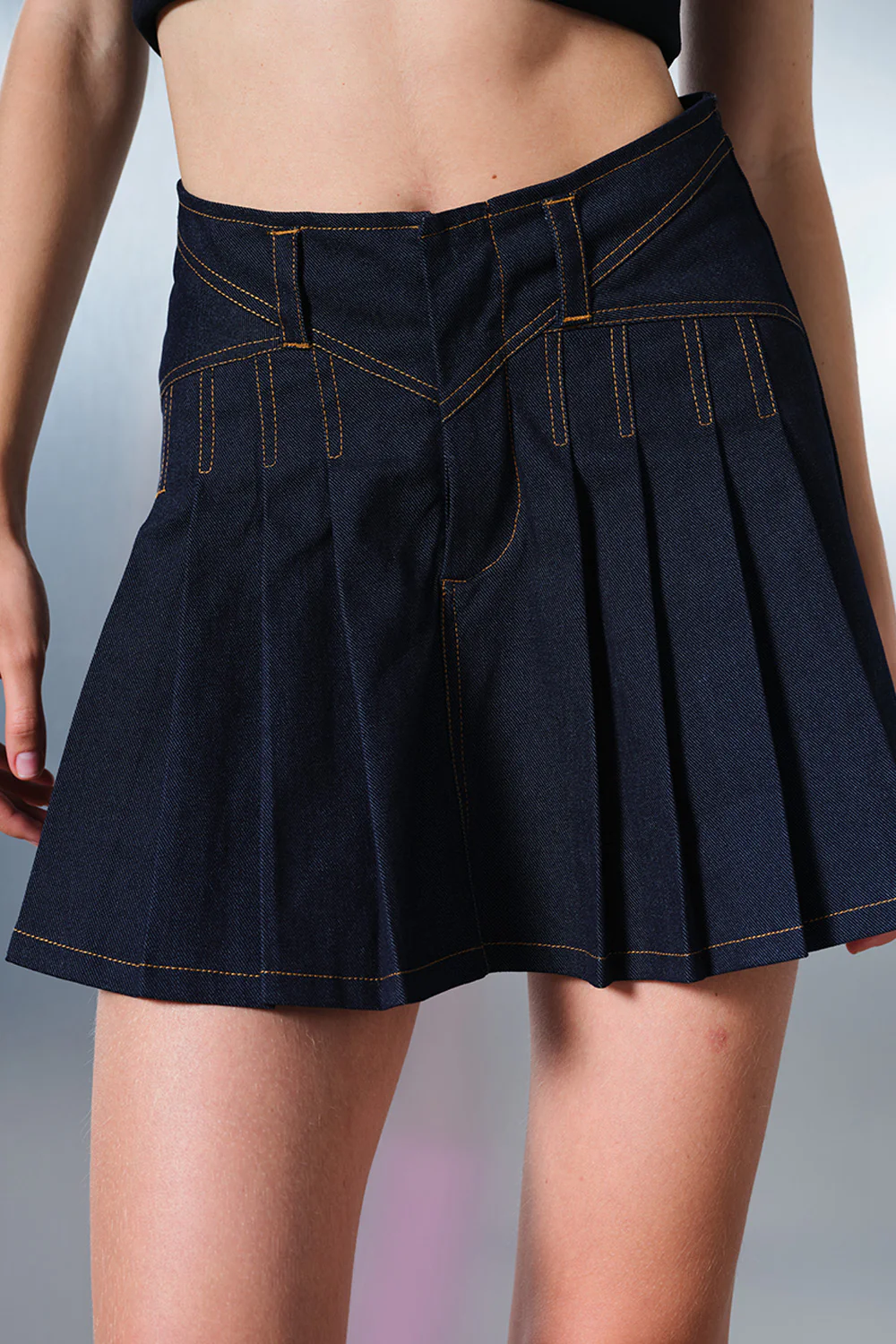Blue Denim Decode Skirt - Image 3