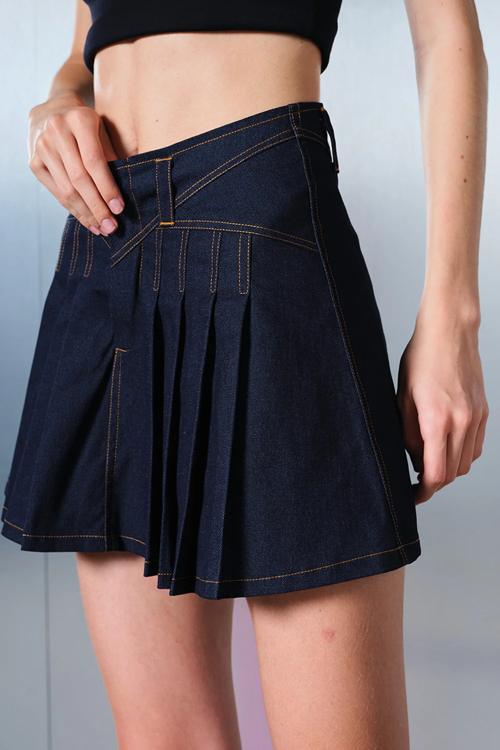 Blue Denim Decode Skirt - Image 5