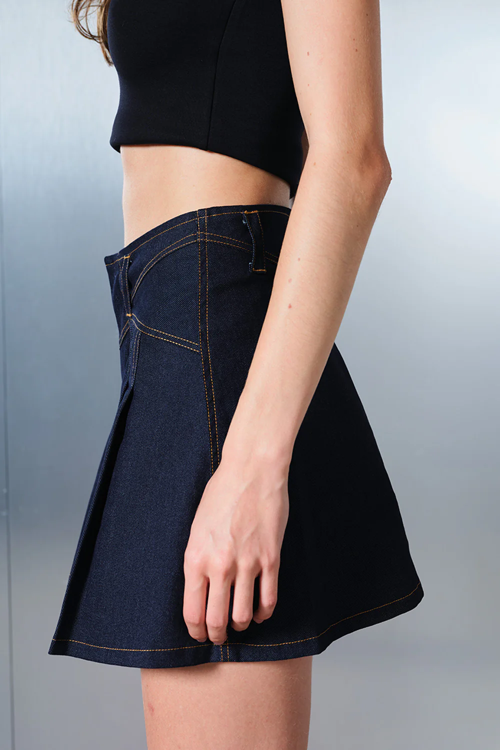 Blue Denim Decode Skirt - Image 6