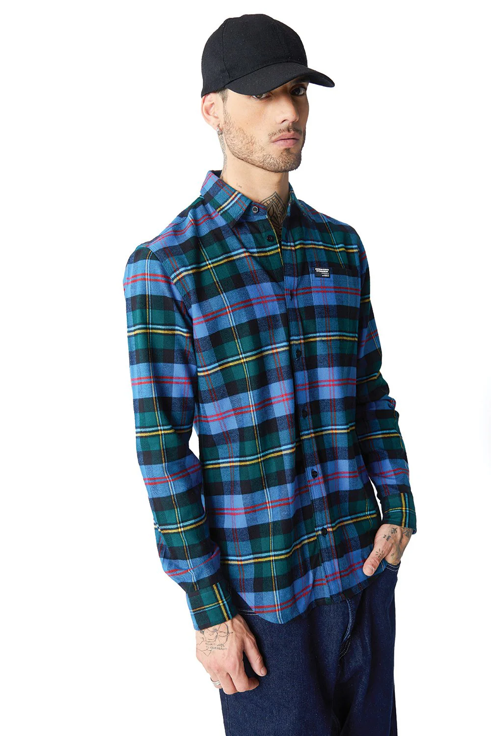 Blue Forest Plaid Regular Fit Shirt - Image 4