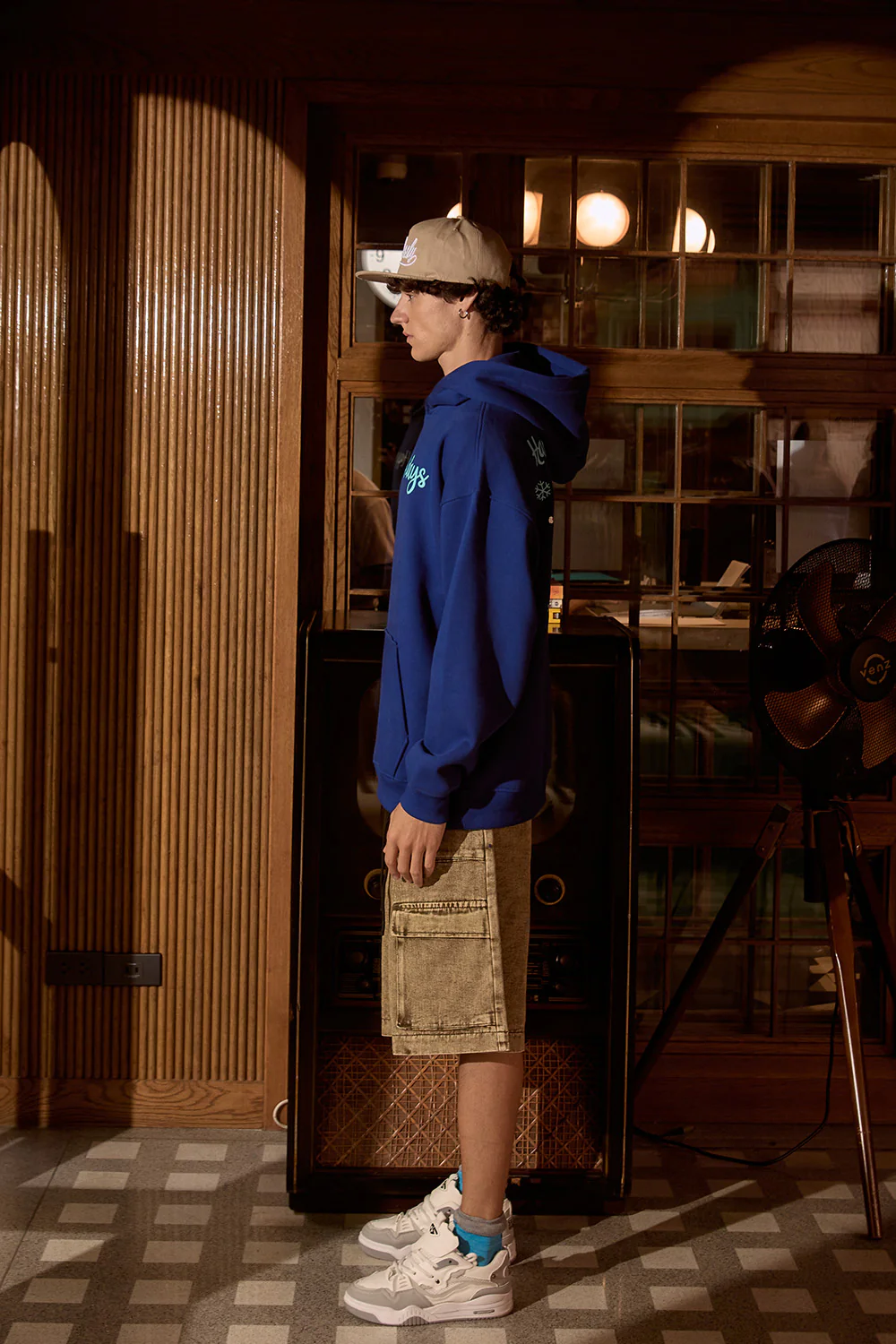 Blue Happy Holidays Hoodie - Image 8
