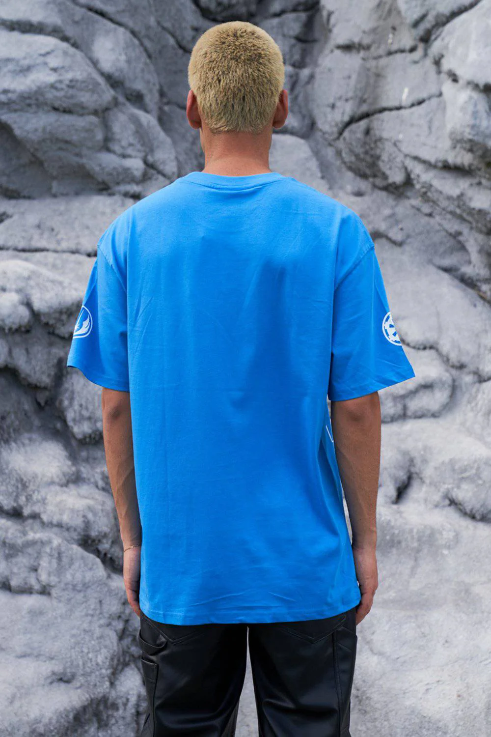 Blue Star Wars Oversized T-shirt - Image 4