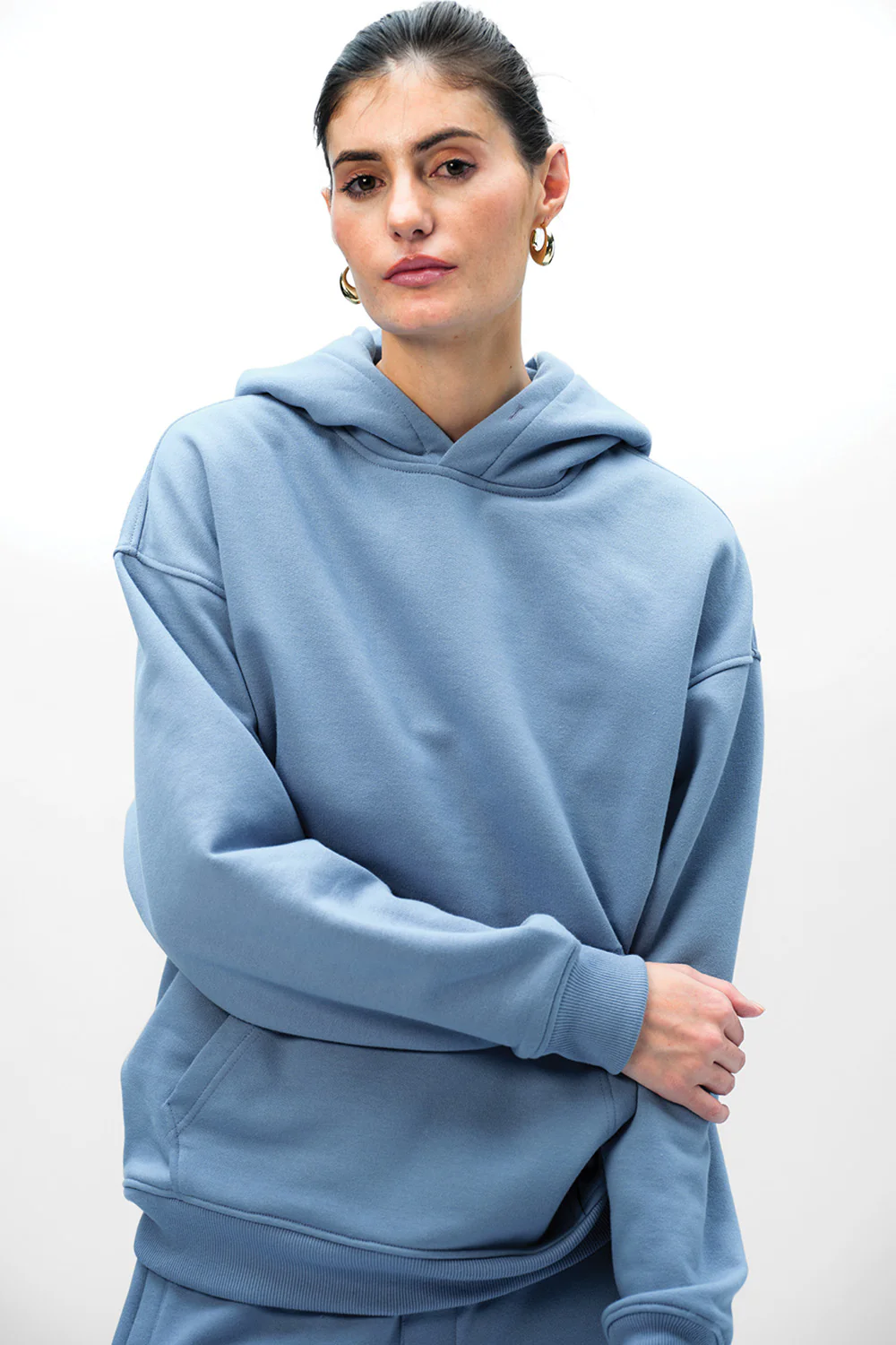 Blue Wear A Hug Oversized Hoodie - Image 3