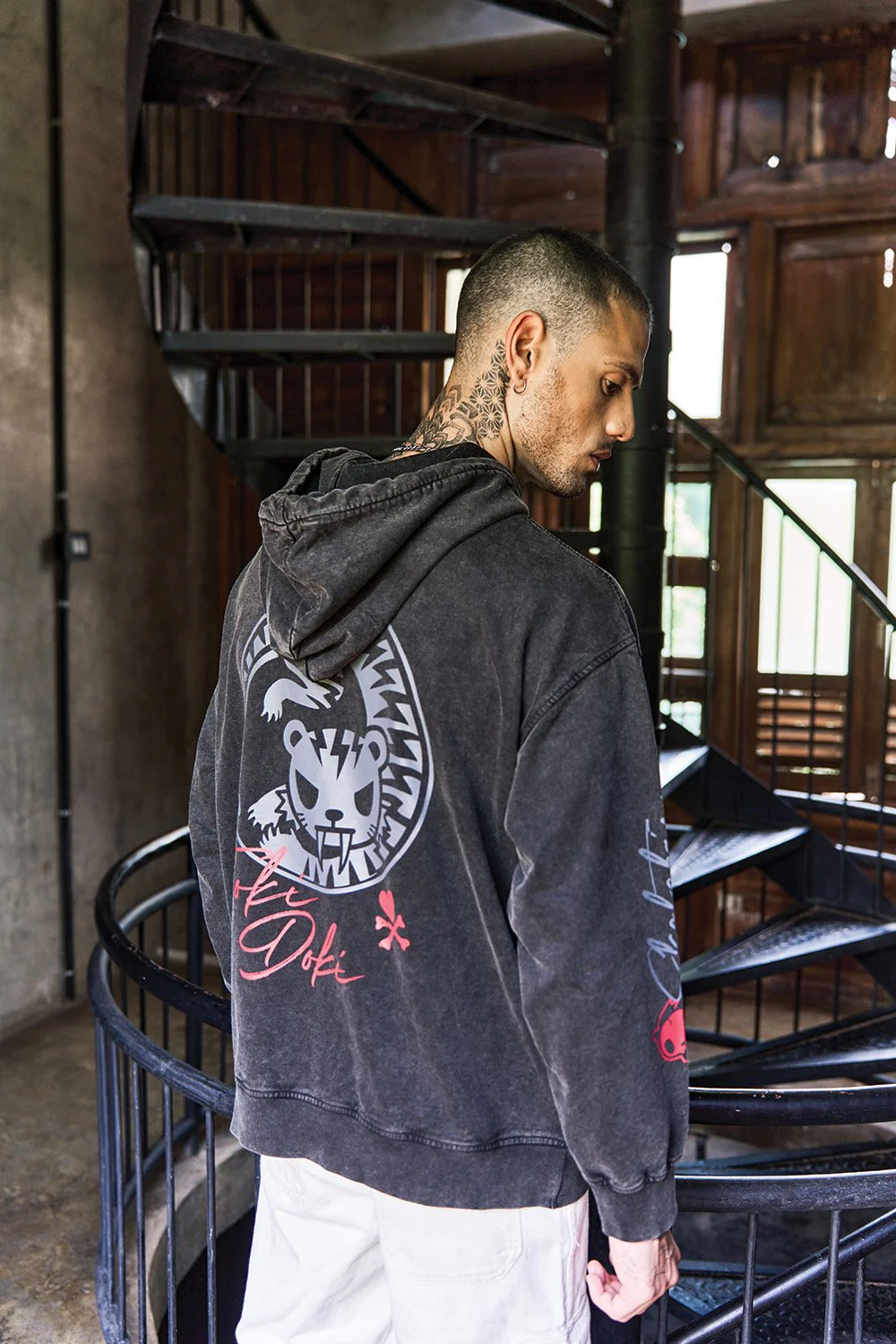 Bonkers X TKDK Faded Hoodie - Image 10