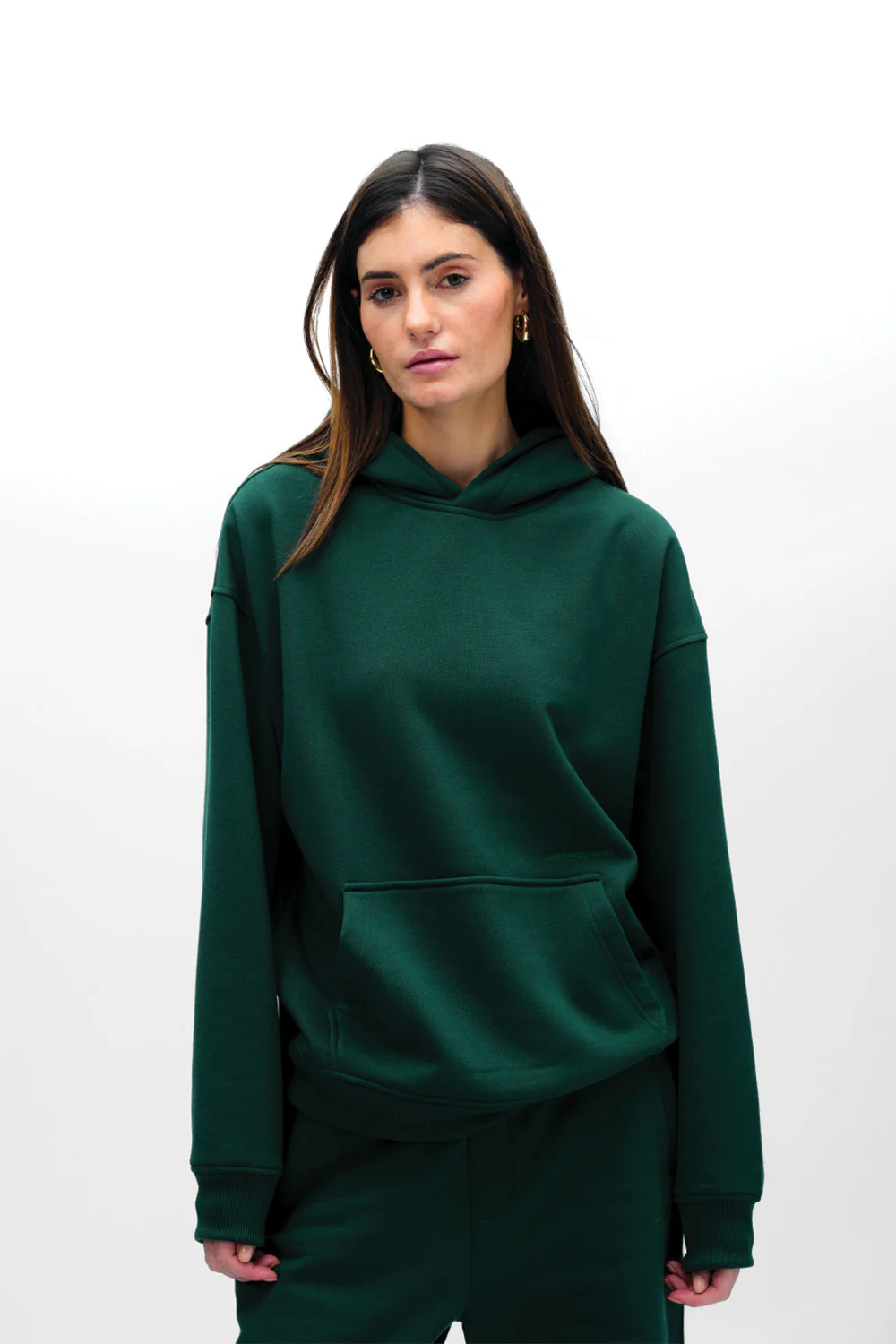 Bottle Green Wear A Hug Oversized Hoodie - Image 3