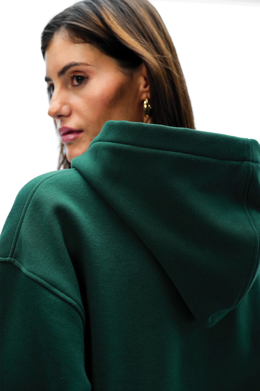 Bottle Green Wear A Hug Oversized Hoodie - Image 5