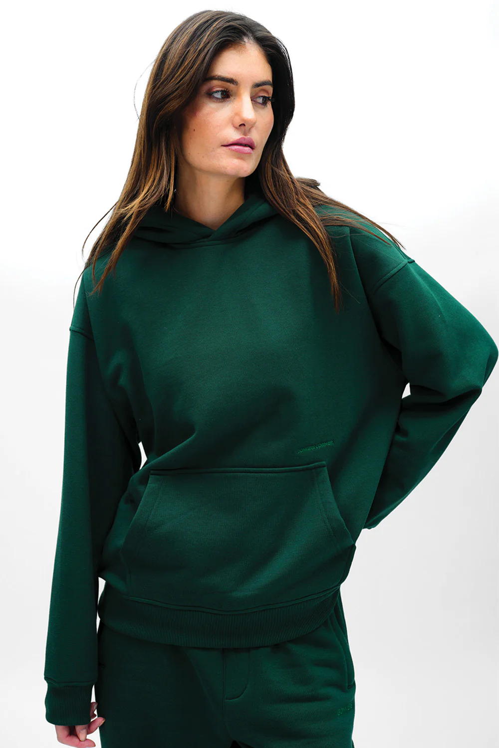 Bottle Green Wear A Hug Oversized Hoodie - Image 8