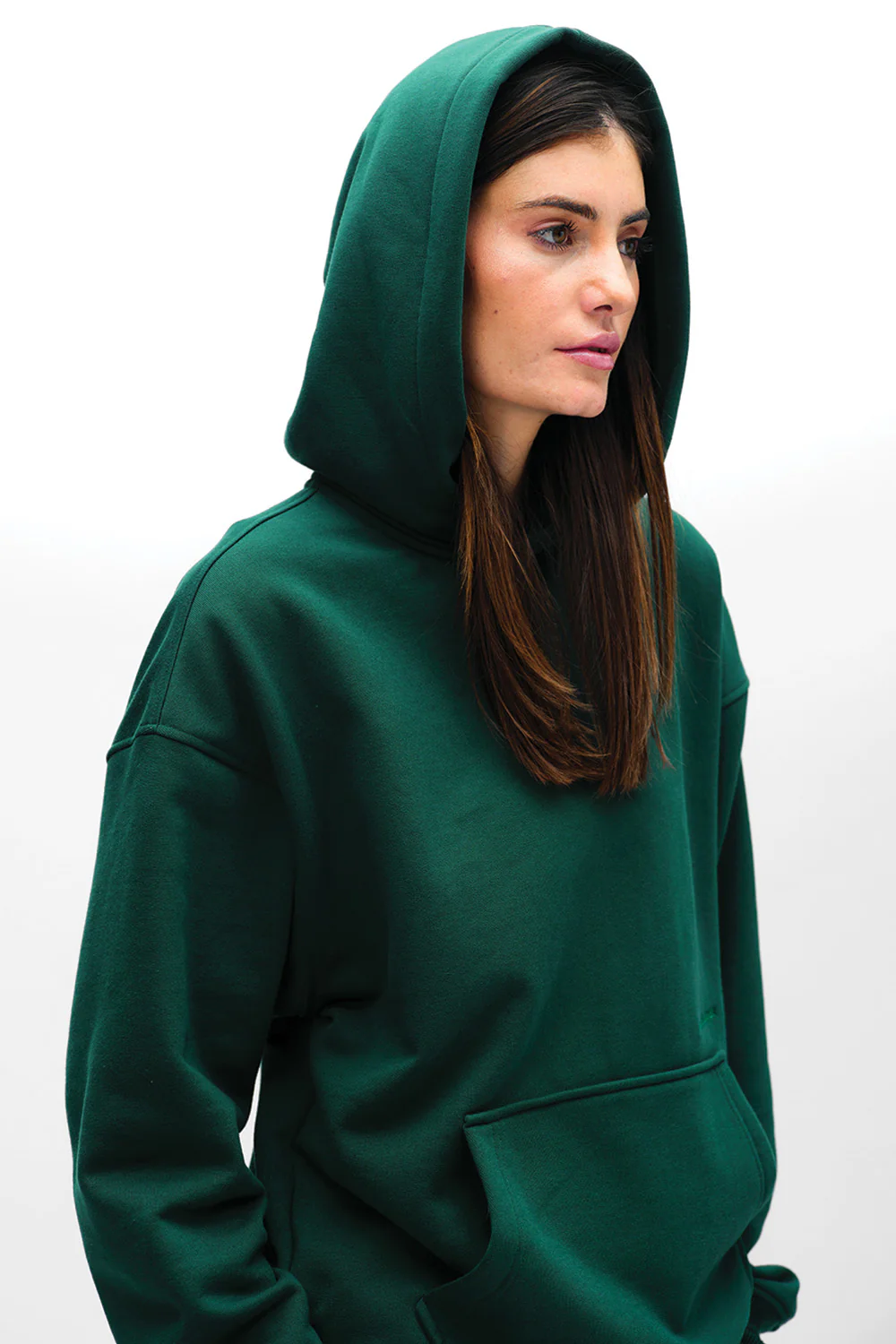 Bottle Green Wear A Hug Oversized Hoodie - Image 9