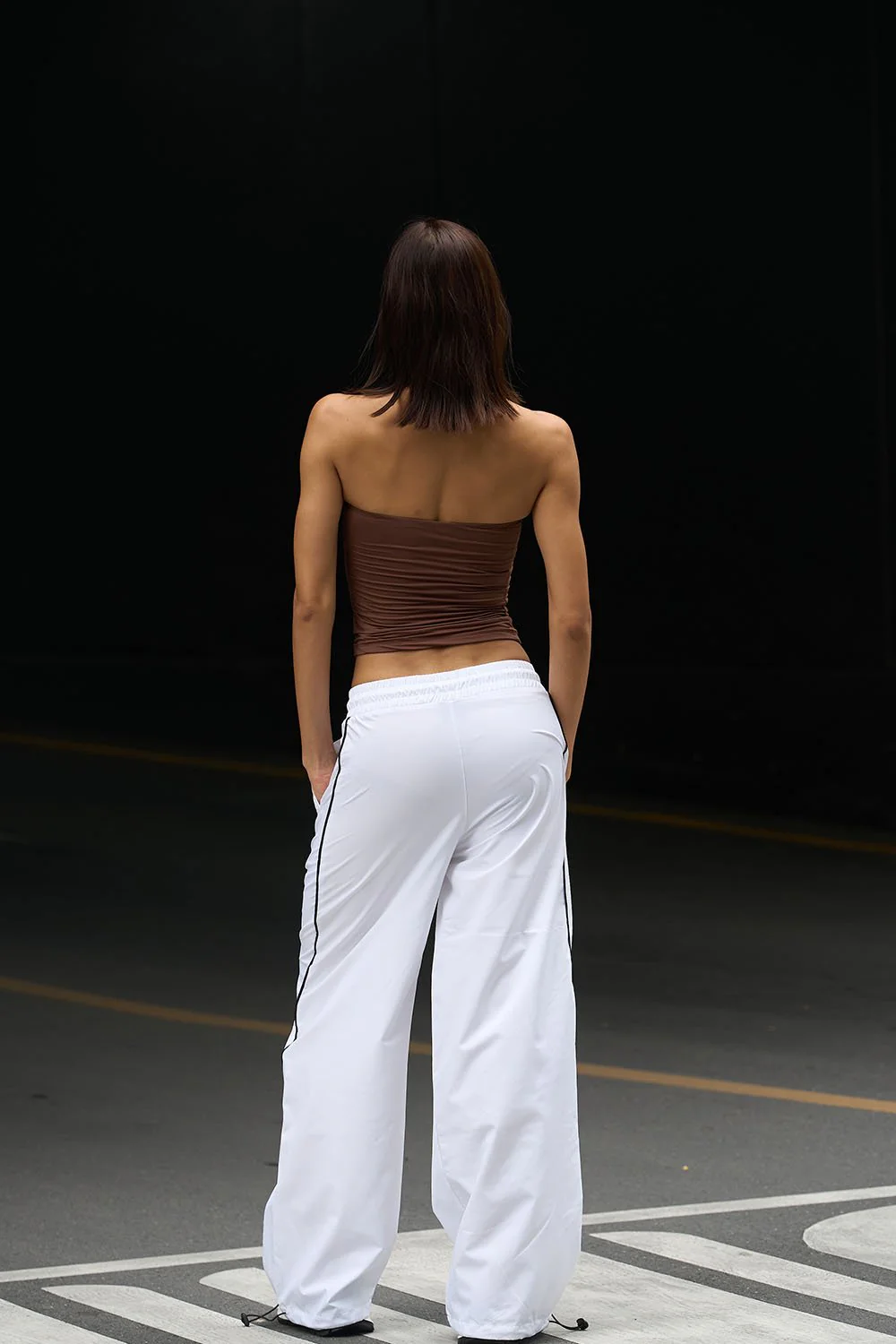 Brown Polyamide Tube Top - Image 4
