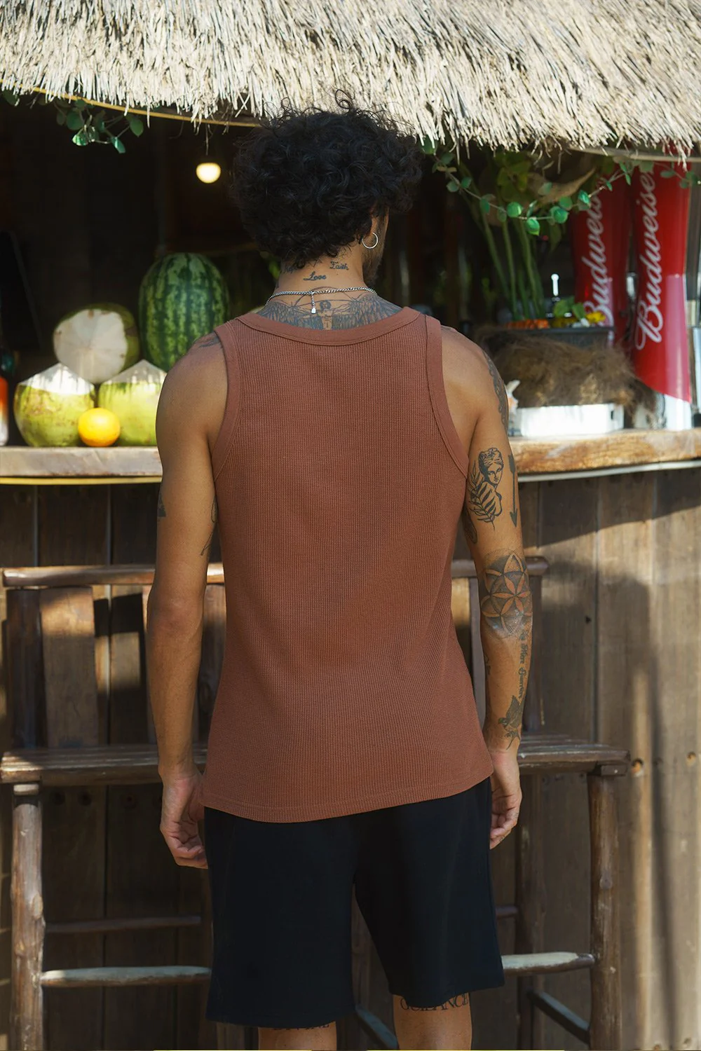 Brown Waffle Tank - Image 7