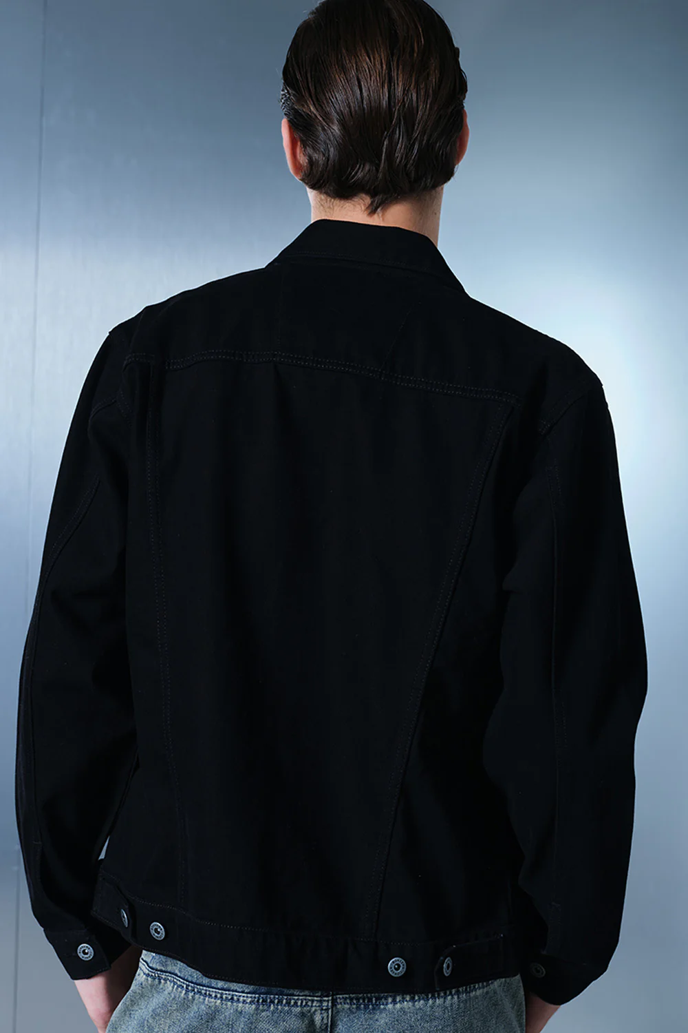 Buckenham Black Denim Jacket - Image 3