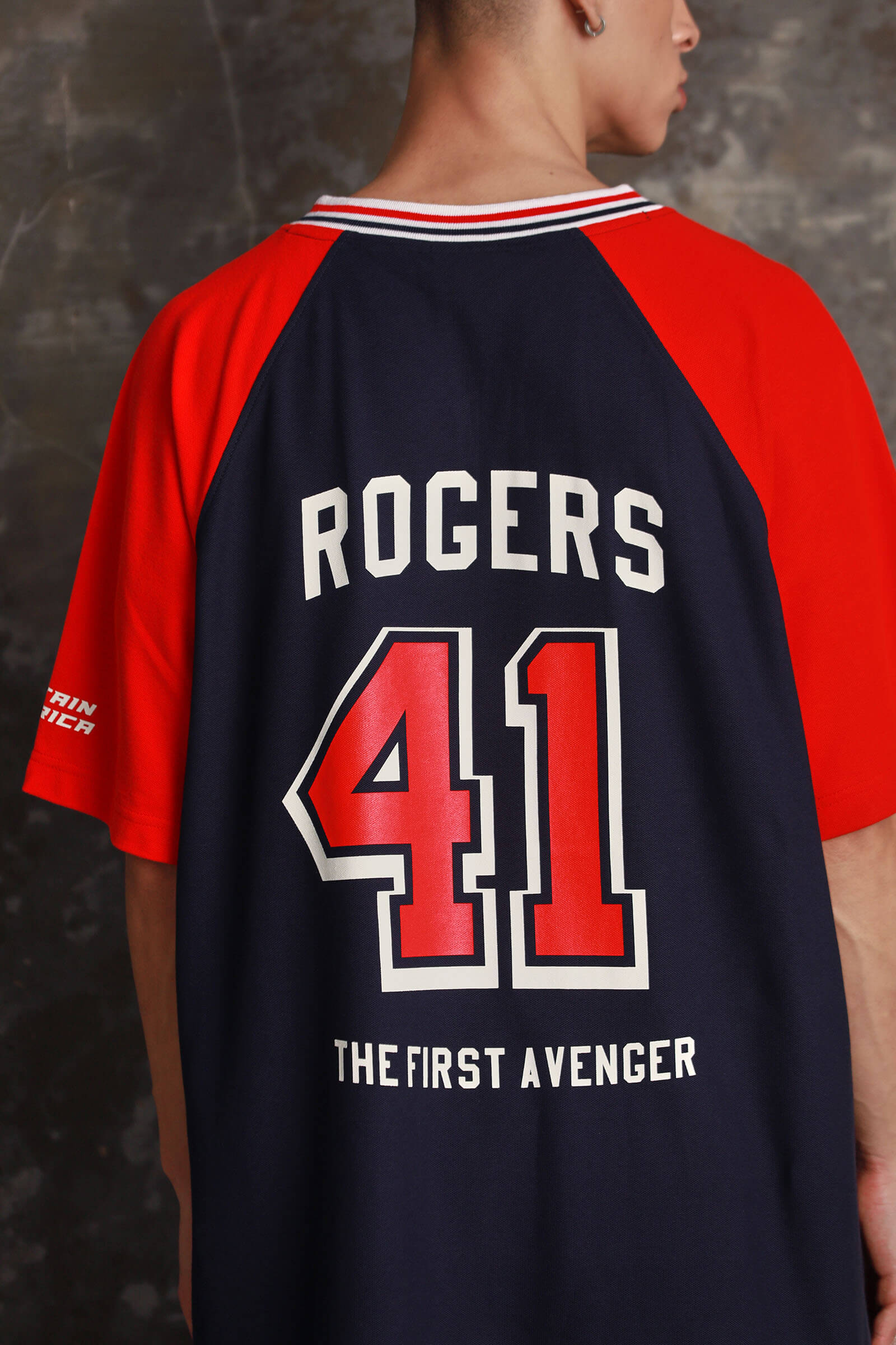 Captain America Jersey Oversized T-shirt - Image 2
