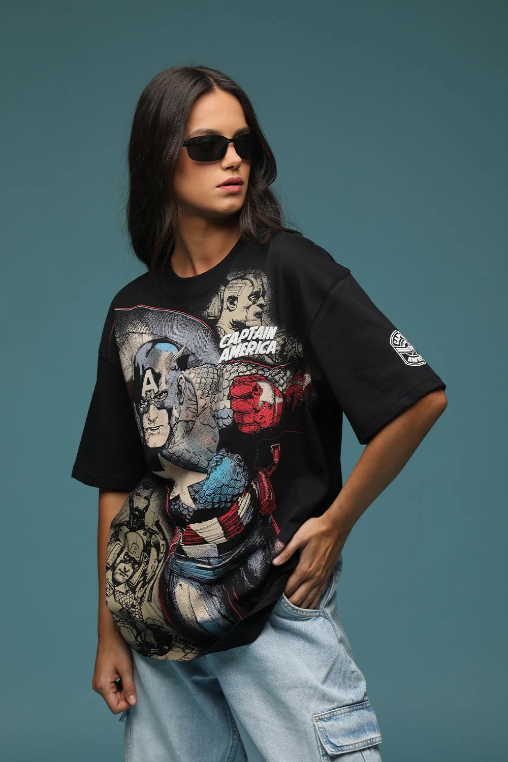 Captain America Oversized T-shirt - Image 4