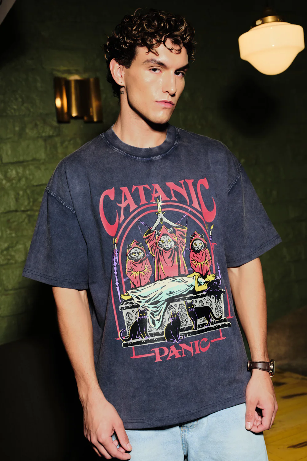 Catanic Oversized T-shirt - Image 2