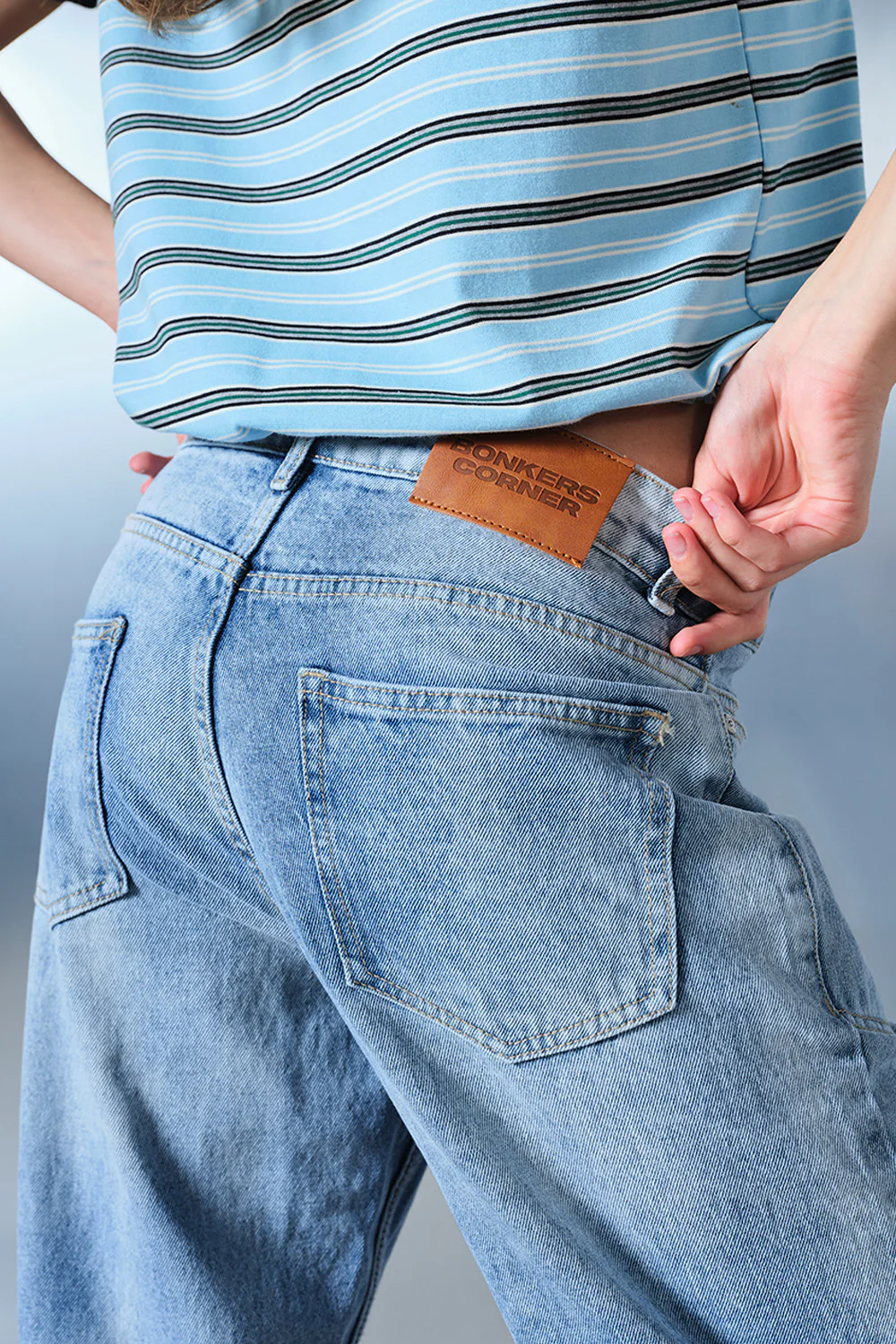 Chalk Wash Indigo Straight Fit Jeans - Image 5