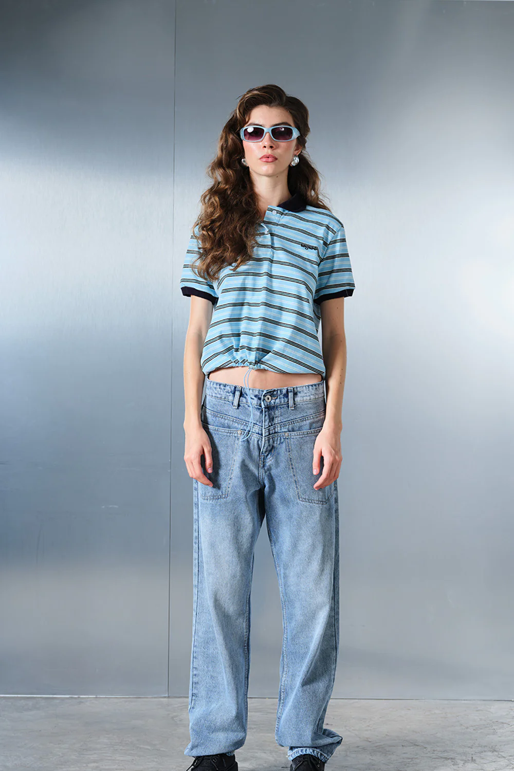 Chalk Wash Indigo Straight Fit Jeans - Image 6