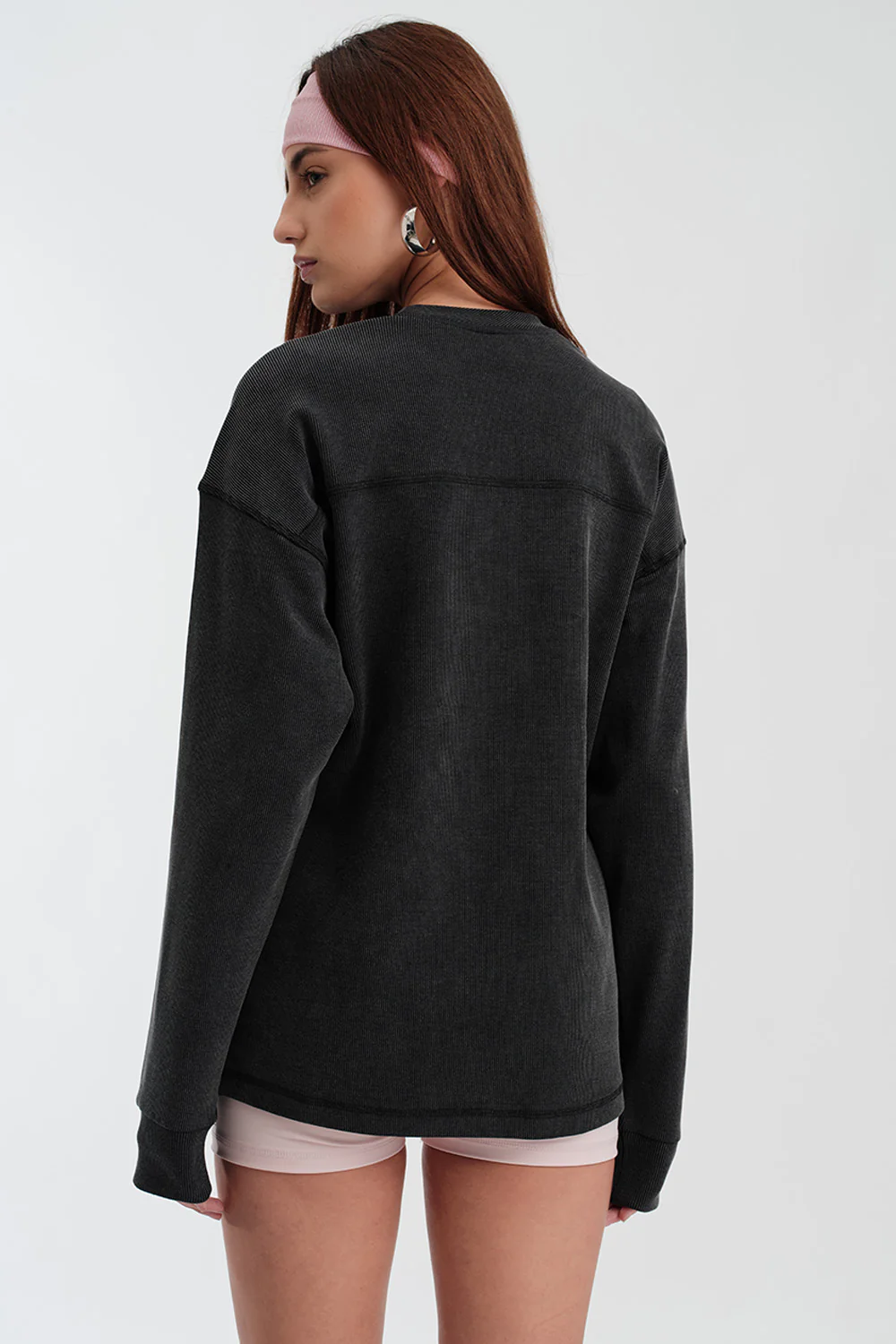 Charcoal Wash Long Sleeve T-shirt - Image 7