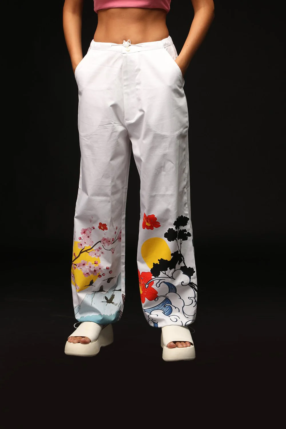 Cherry Blossom Parachute Pants - Image 4